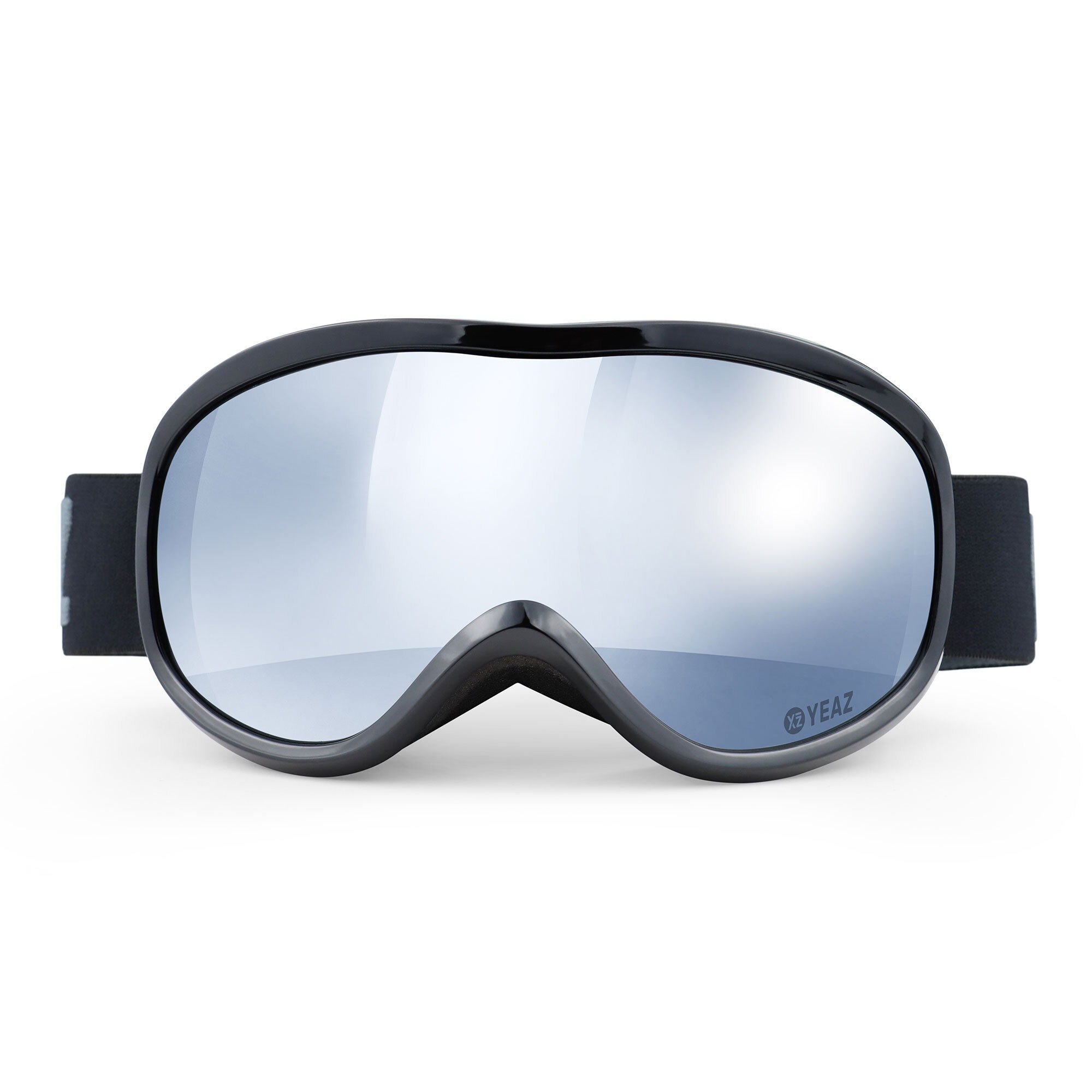 YEAZ Skibrille »Ski- und Snowboard-Brille silber/schwarz STEEZE«