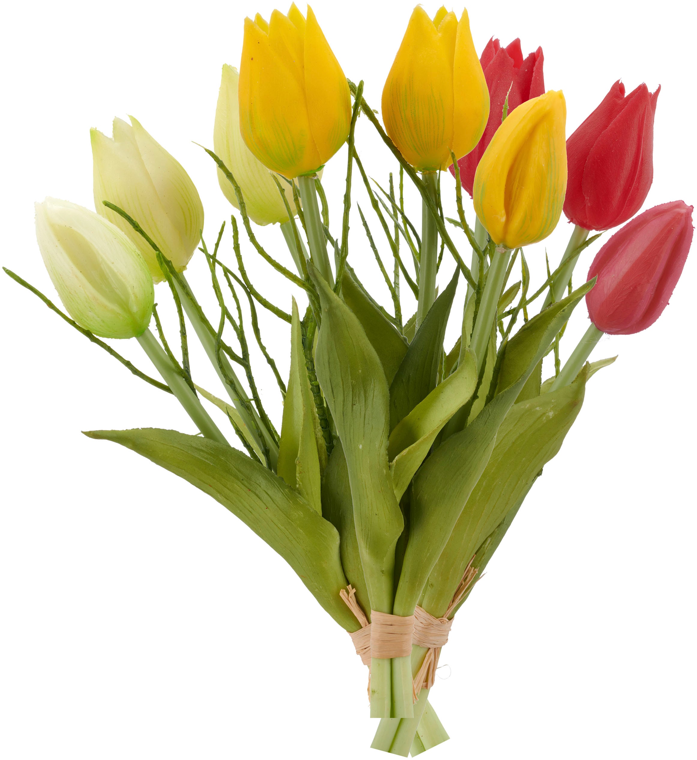 Creativ green Kunsttulpe "Tulpenbund" mit Zweigen