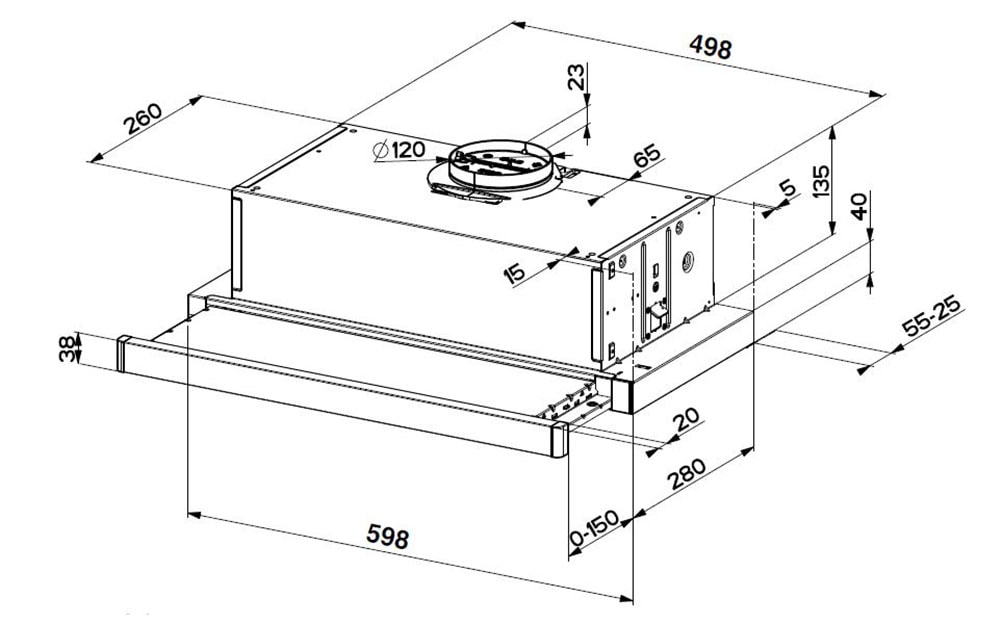 BEKO Unterbauhaube »HNT61311XH«