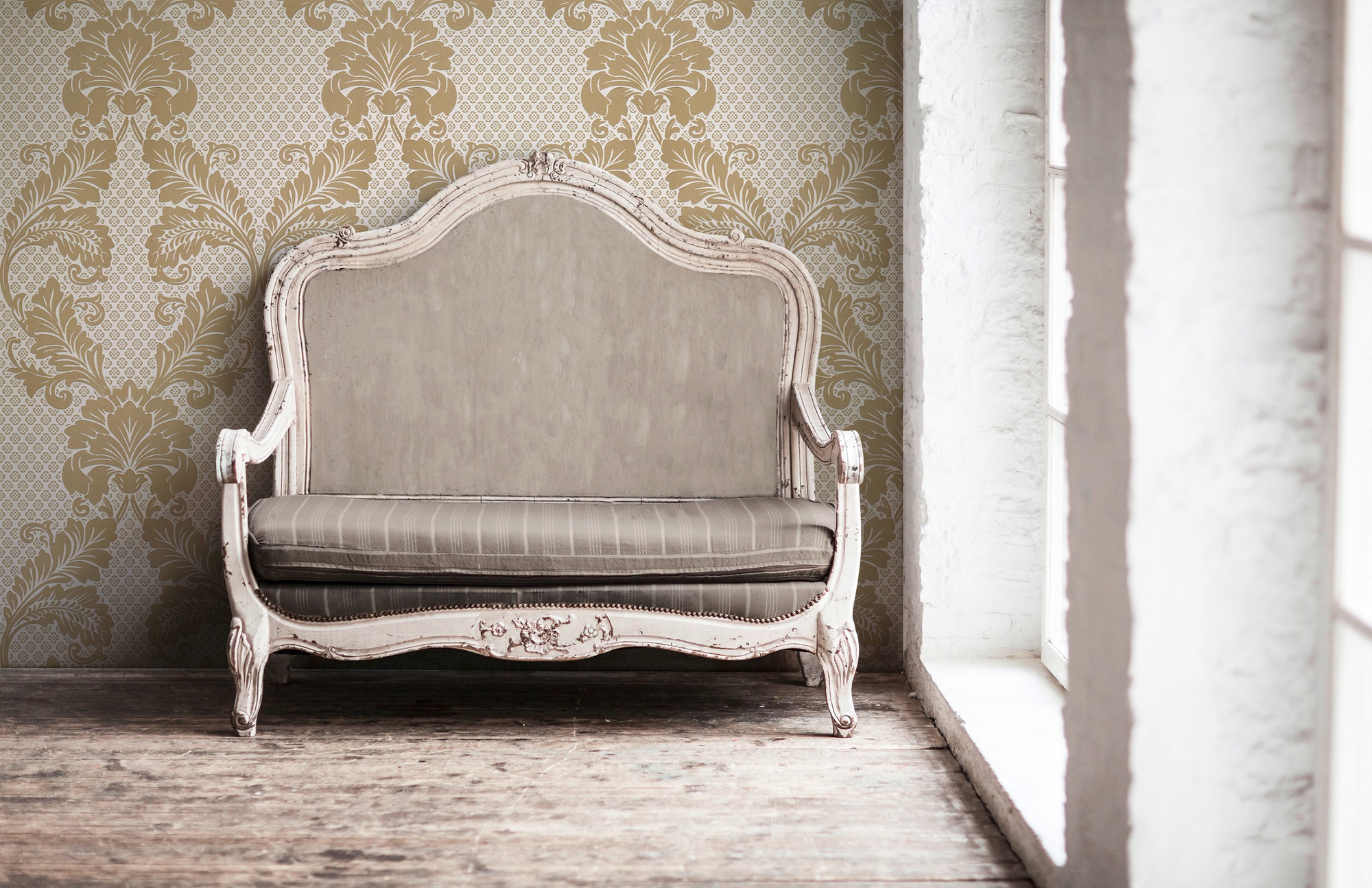 Architects Paper Vliestapete »Luxury wallpaper«, Barock-ornamental-gemustert, Ornament Tapete Barock Tapeten Wohnzimmer Schlafzimmer Küche Flur Büro