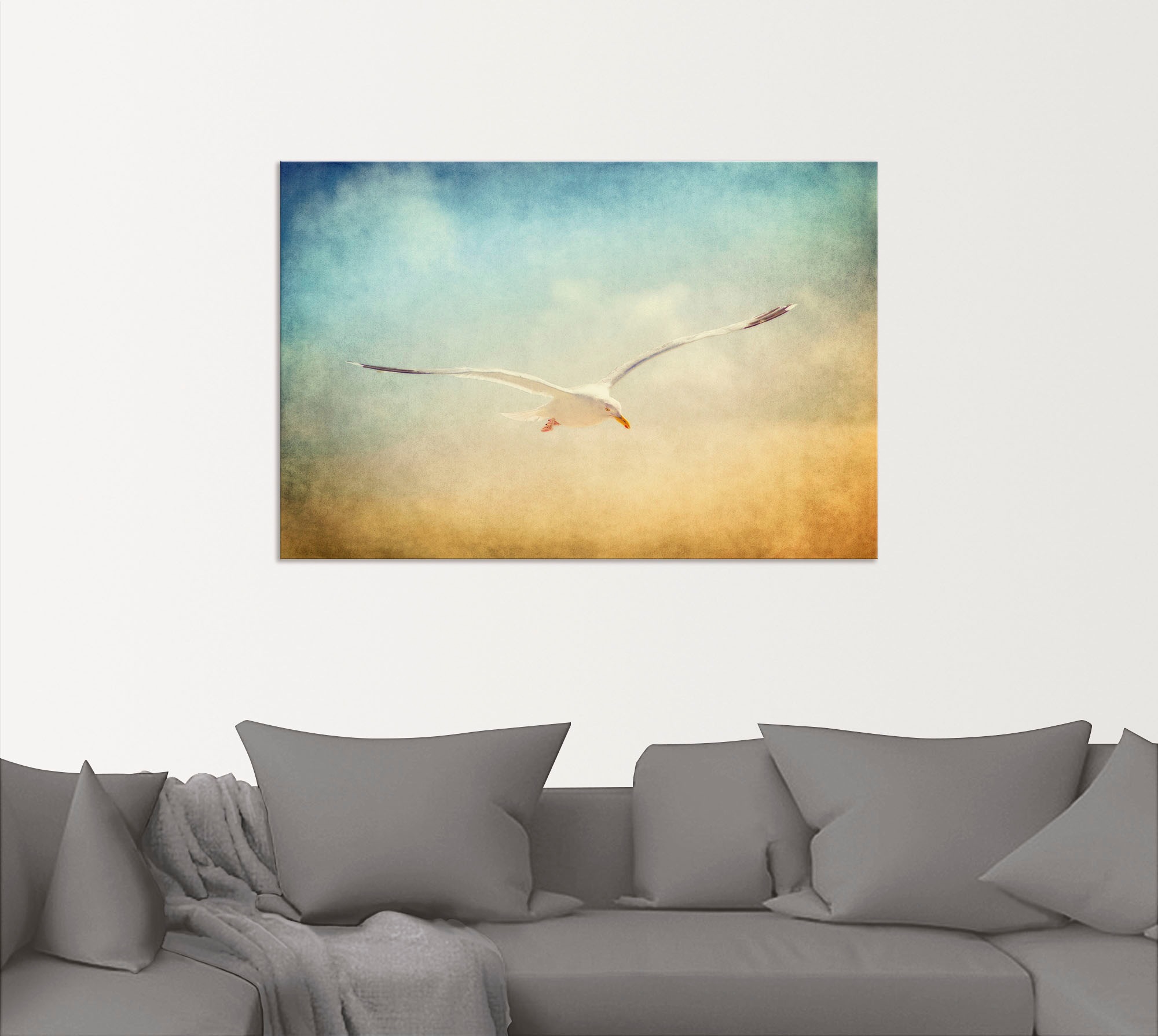 Artland Wandbild "Möwe", Vögel, (1 St.), als Alubild, Outdoorbild, Leinwand günstig online kaufen