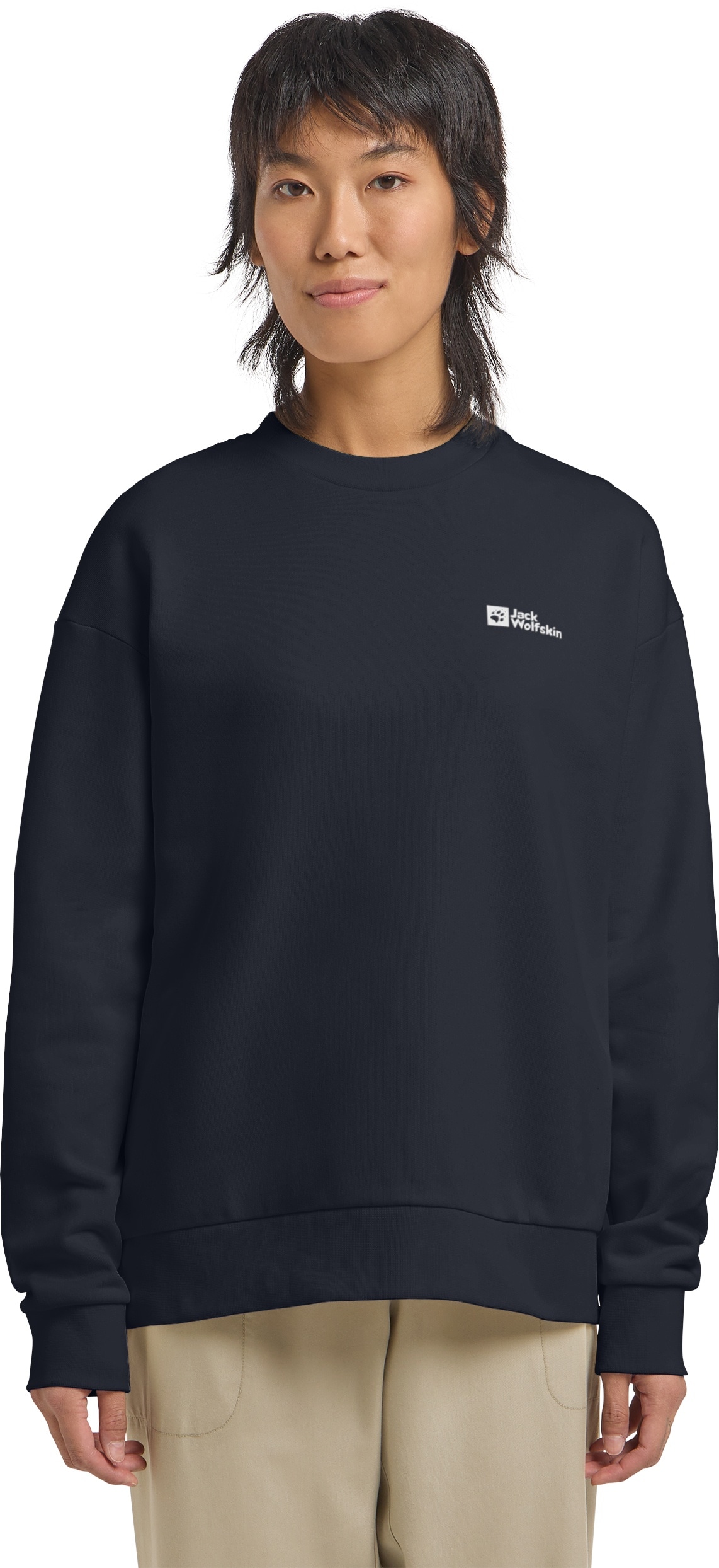 Jack Wolfskin Langarmshirt "ESSENTIAL CREWNECK W" günstig online kaufen