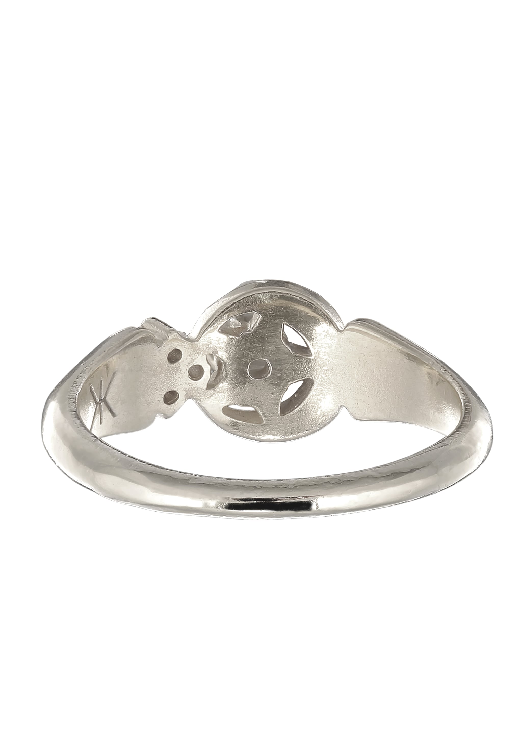 Kuzzoi Silberring »Ring Star Mondstein Regenbogen 925 Sterling Silber«