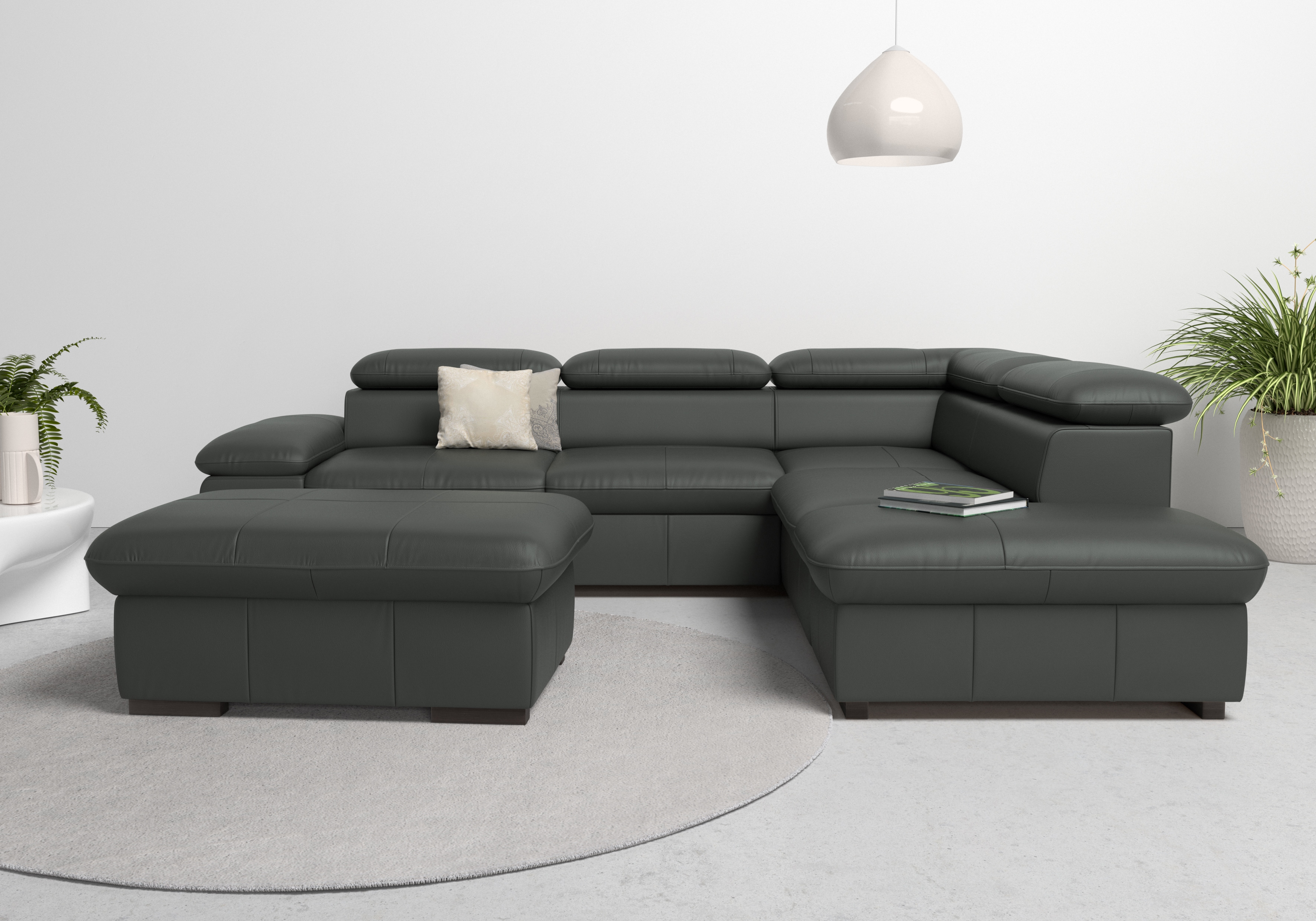 OTTO home Ecksofa "Alberto L-Form" mit Kopfteilverstellung, wahlweise mit Schlaffunktion