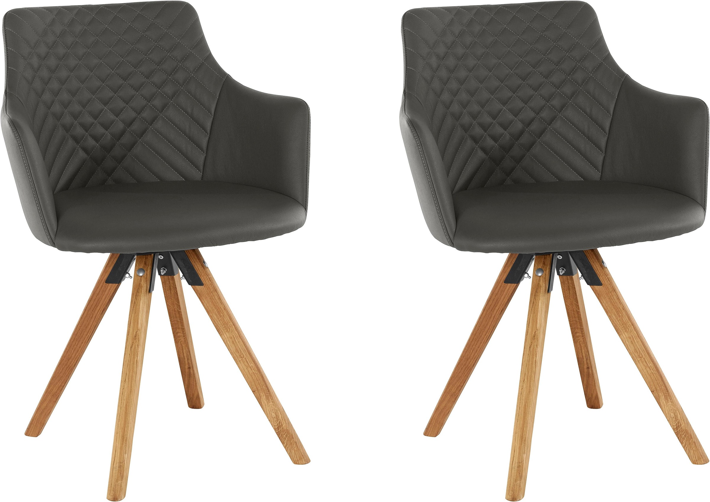 Home affaire Armlehnstuhl "LISABON" (Set) 2 Stk.mit Drehfunktion, Bezug aus günstig online kaufen