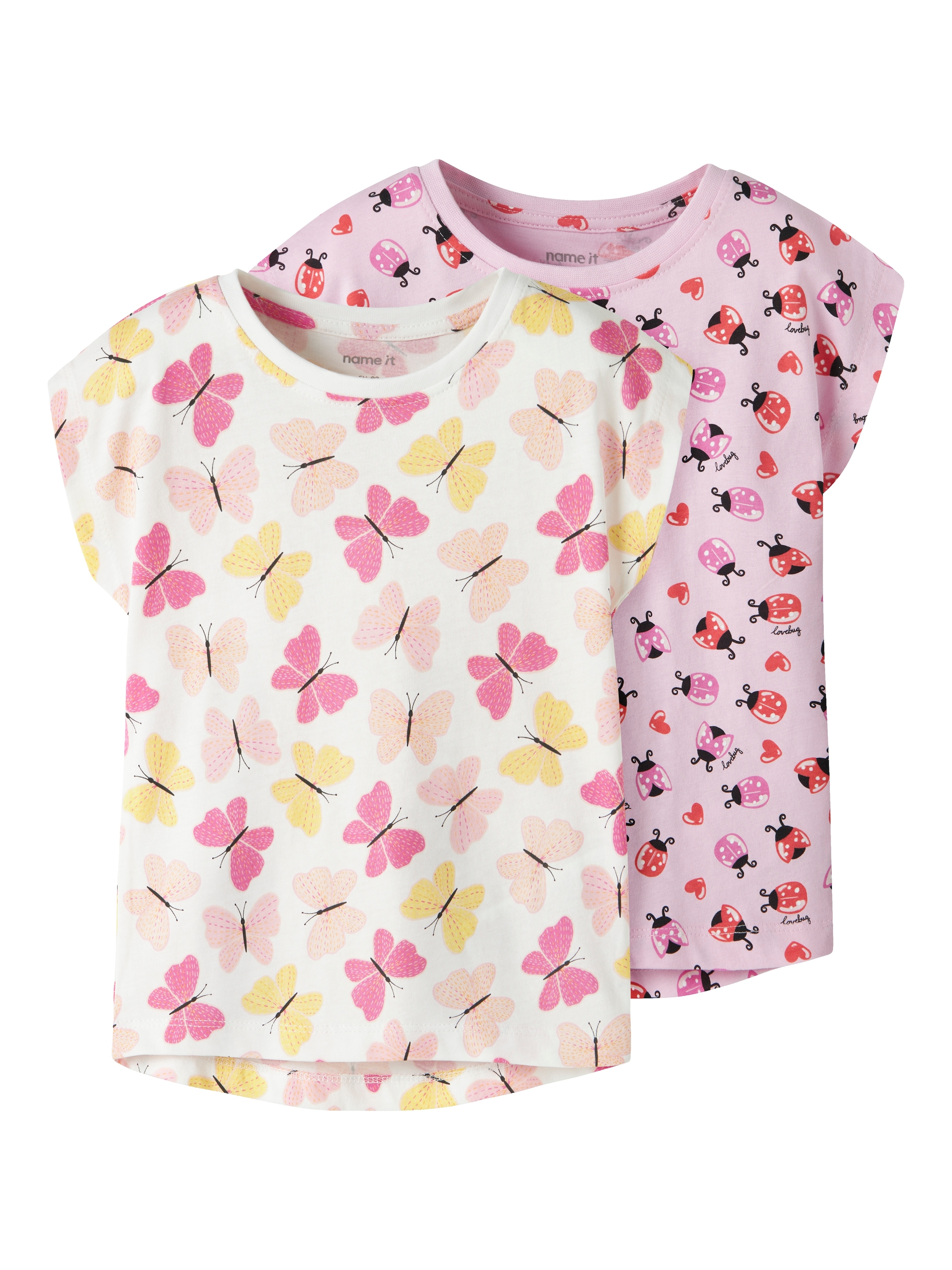 Name It T-Shirt "NMFVIGGA 2P CAPSL TOP" Packung, 2 Baumwolle, regular fit