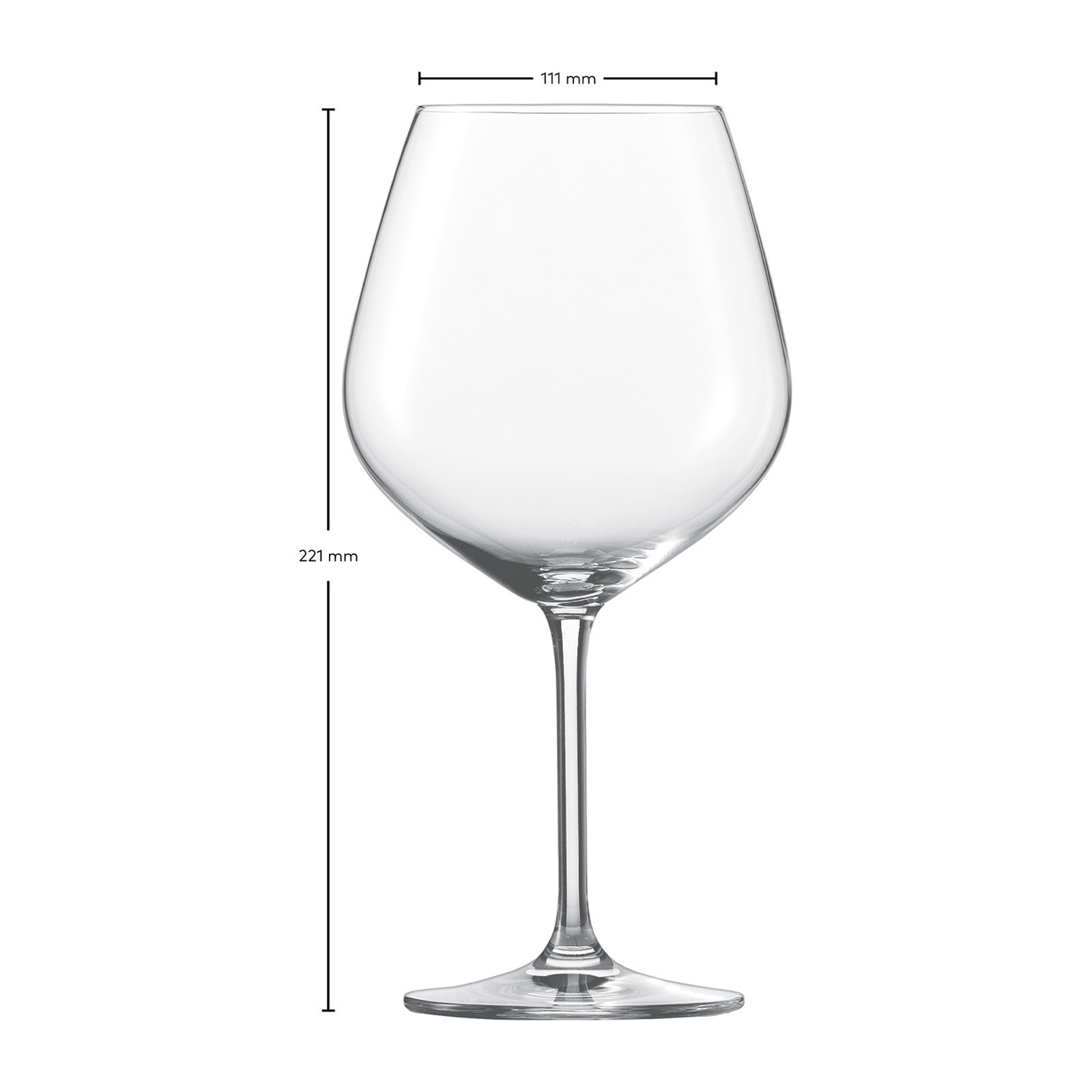 SCHOTT-ZWIESEL Rotweinglas »Burgundergläser Forté 732 ml 4er Set transparent«