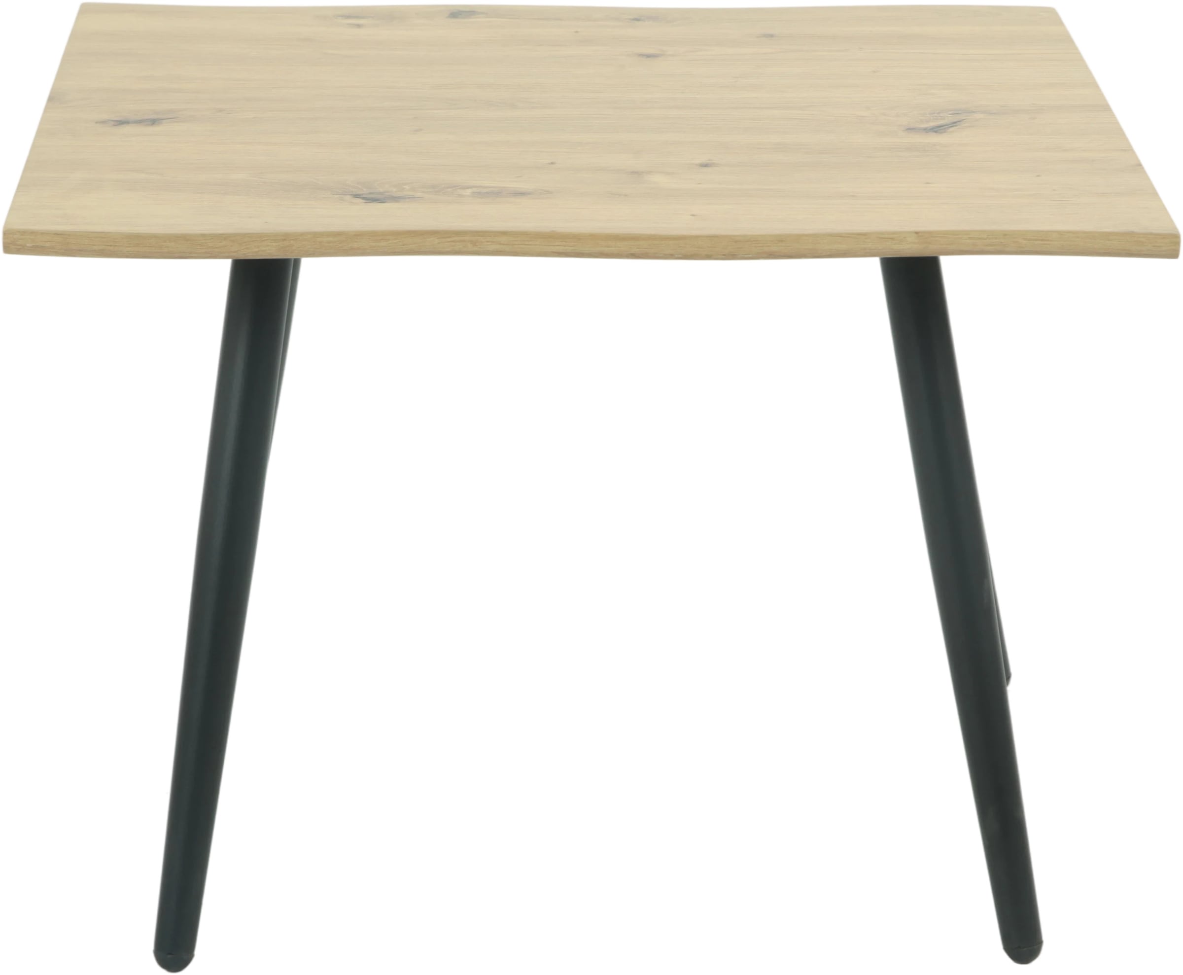 HELA Couchtisch "ZÜRICH", Baumkantenoptik,Vierfuß,quadratisch,60 x 60 cm günstig online kaufen