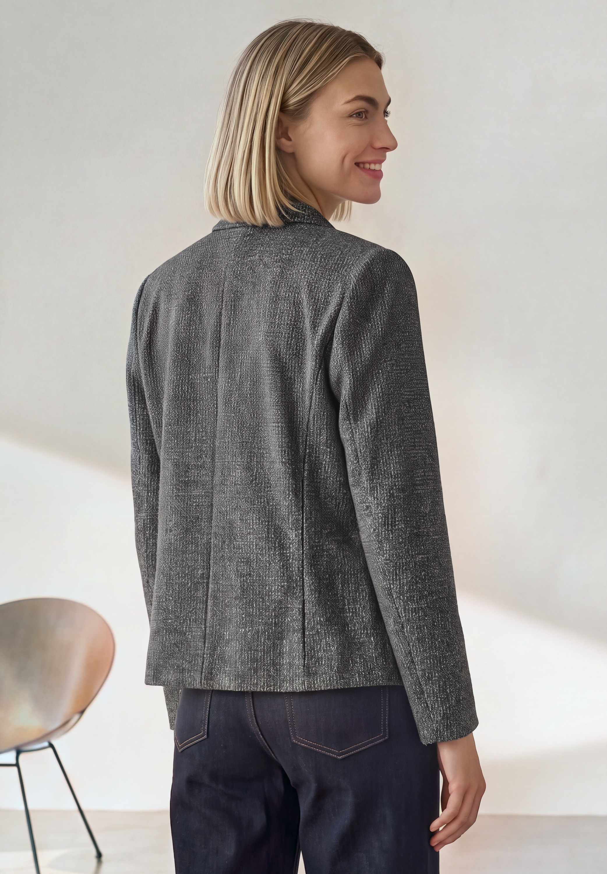 STREET ONE Kurzblazer mit Houndstooth-Muster