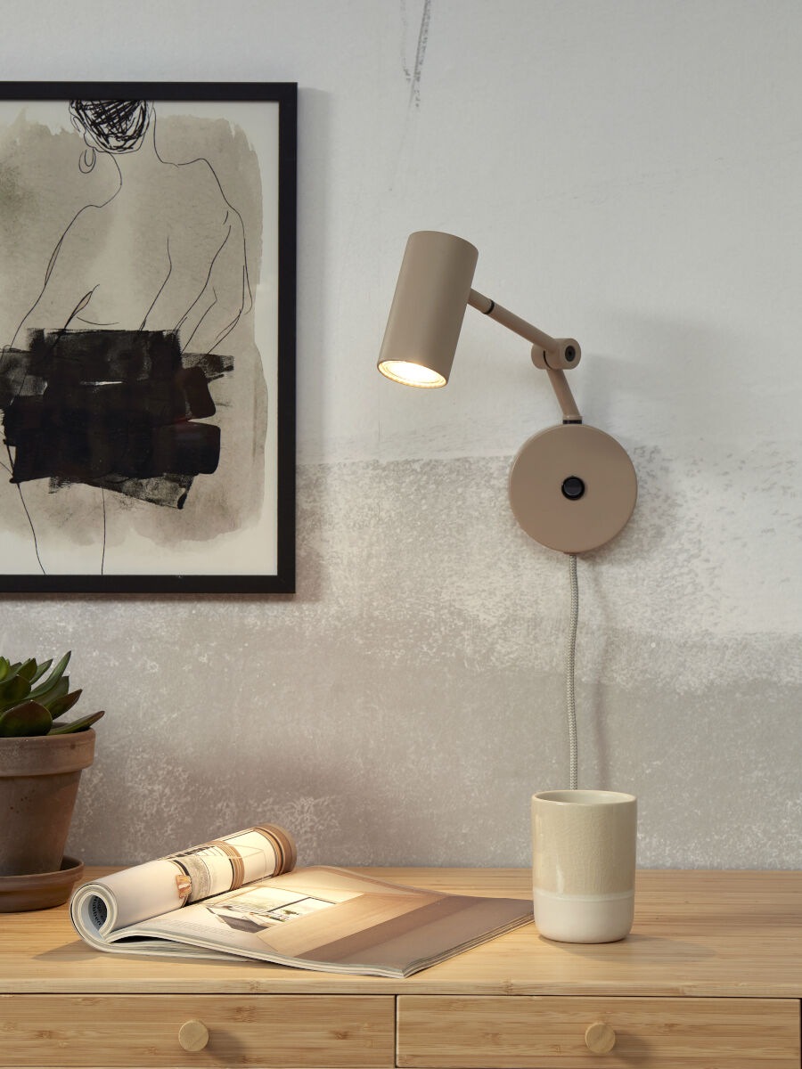it's About RoMi Wandleuchte »MONTREUX«, 1 flammig, Leuchtmittel GU10 | LED wechselbar, Spot