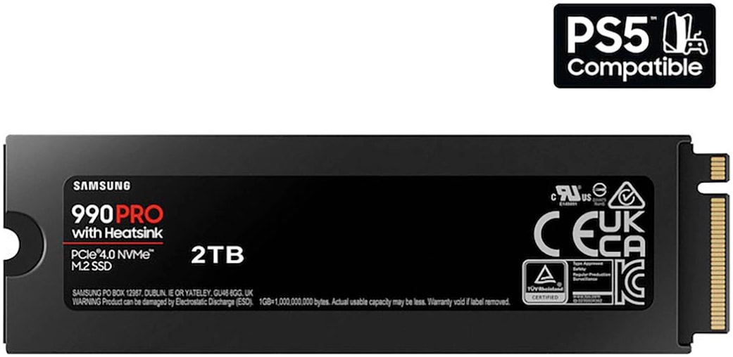 PlayStation 5 Controller »PS5 DualSense Controller + Samsung 990 PRO Heatsink interne SSD 2TB«, (Set, Samsung 990 PRO Heatsink interne SSD mit 2TB)