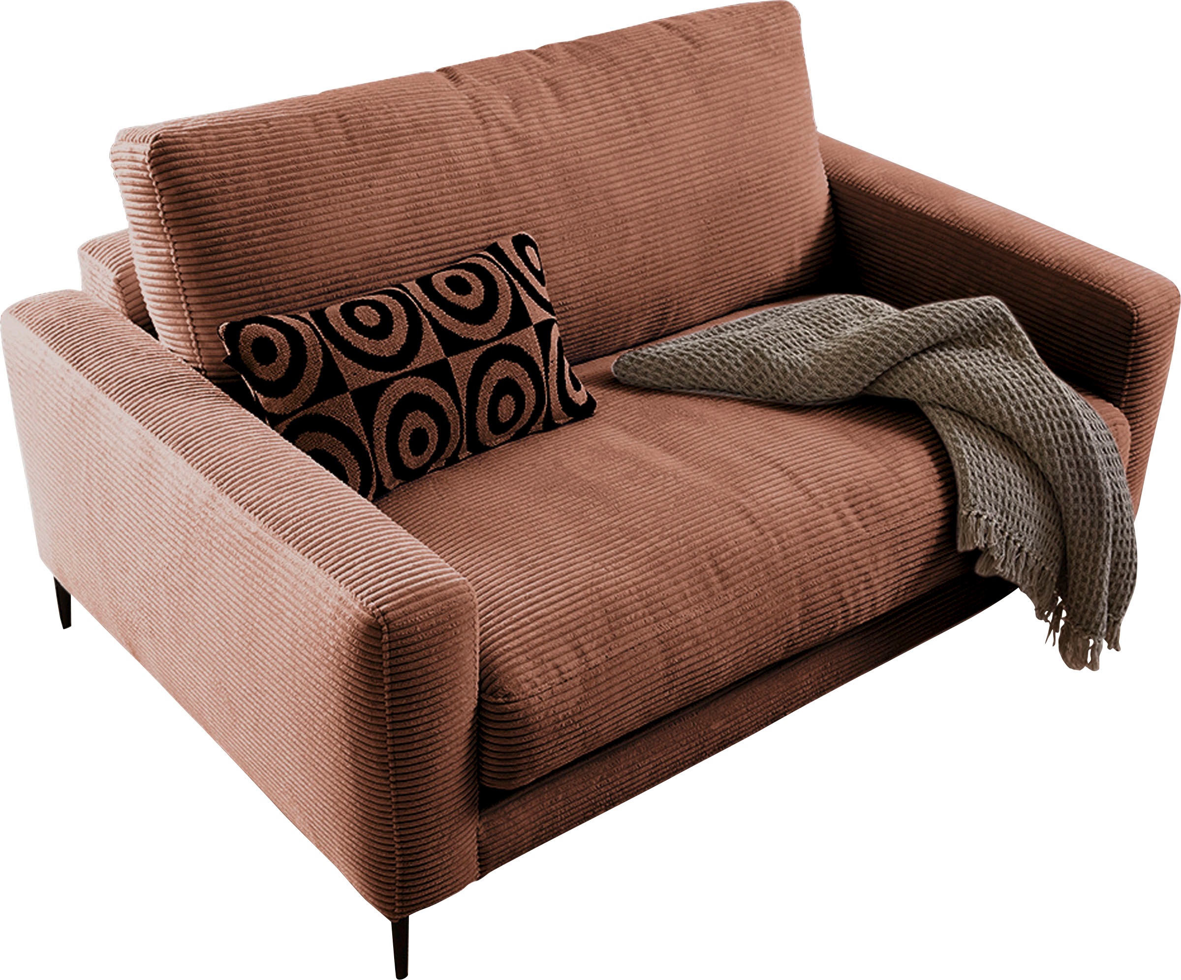 INOSIGN 1,5-Sitzer »Downtown B/T/H: 152/105/84 cm«, weicher Sitzkomfort, Cord, gemütliches Loungemöbel zum Relaxen