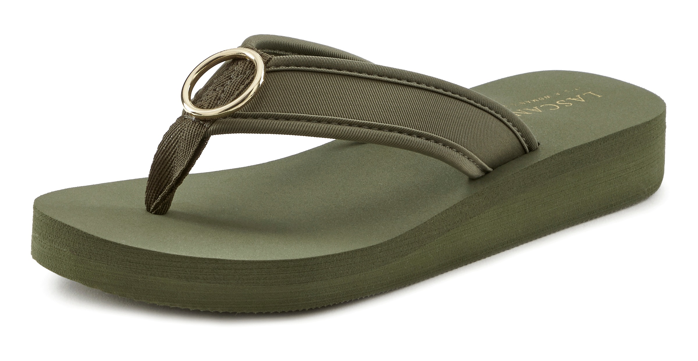 LASCANA Badezehentrenner, Flip Flop mit Ringapplikation "Italy" VEGAN kaufen