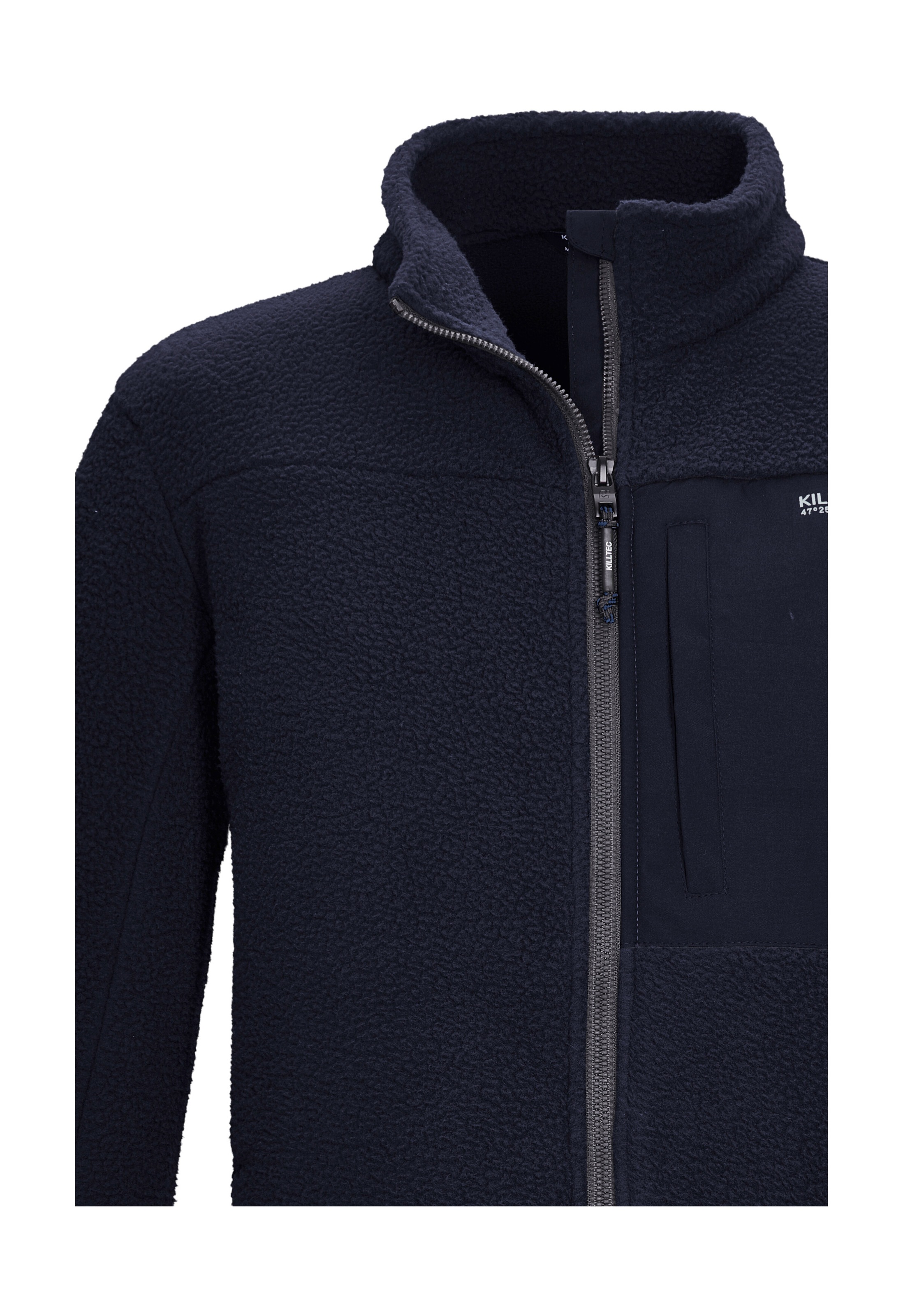 Killtec Fleecejacke »KOW 29 MN FLC JCKT« Sherpa Fleecejacke, warm, Kinnschutz, verschließbare Taschen