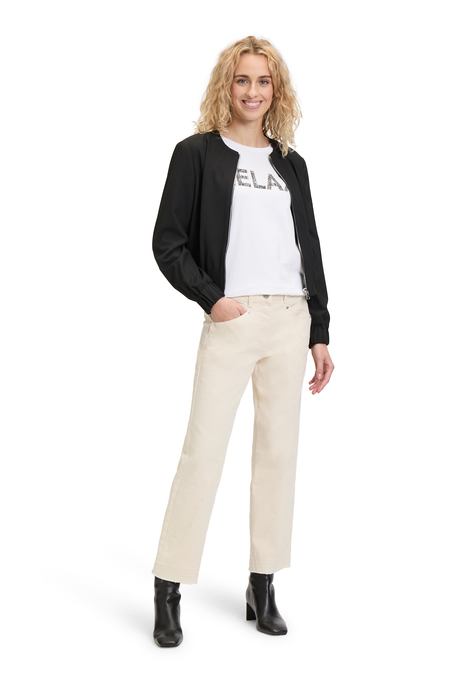 Betty Barclay Kurzarmshirt "Betty Barclay Basic Shirt mit Aufdruck", Glitze günstig online kaufen