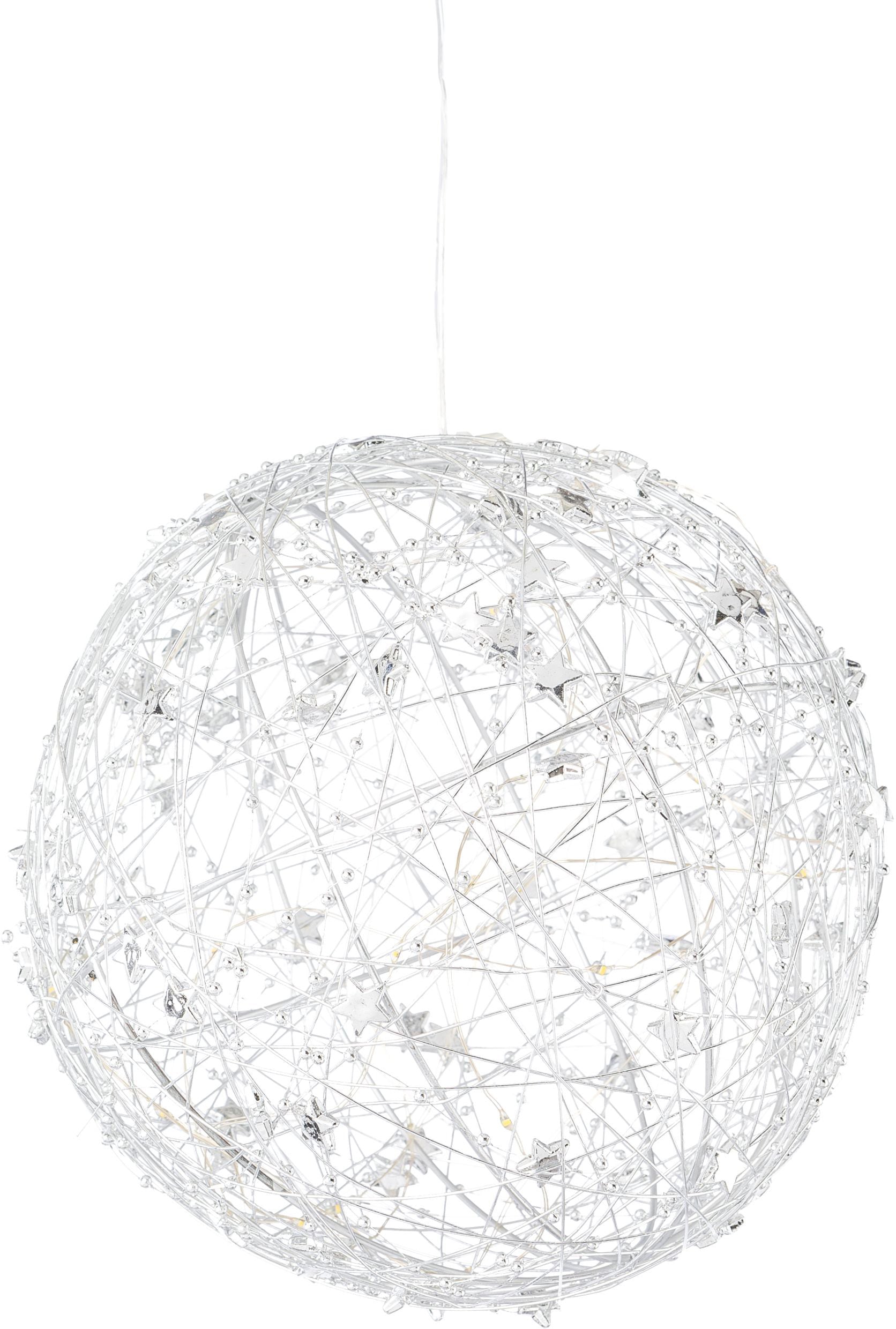 Creativ light LED Dekolicht »Metalldraht-Kugel«, flammig-flammig, kleinen mit dekoriert Timerfunktion BAUR mit | 25 Sternen