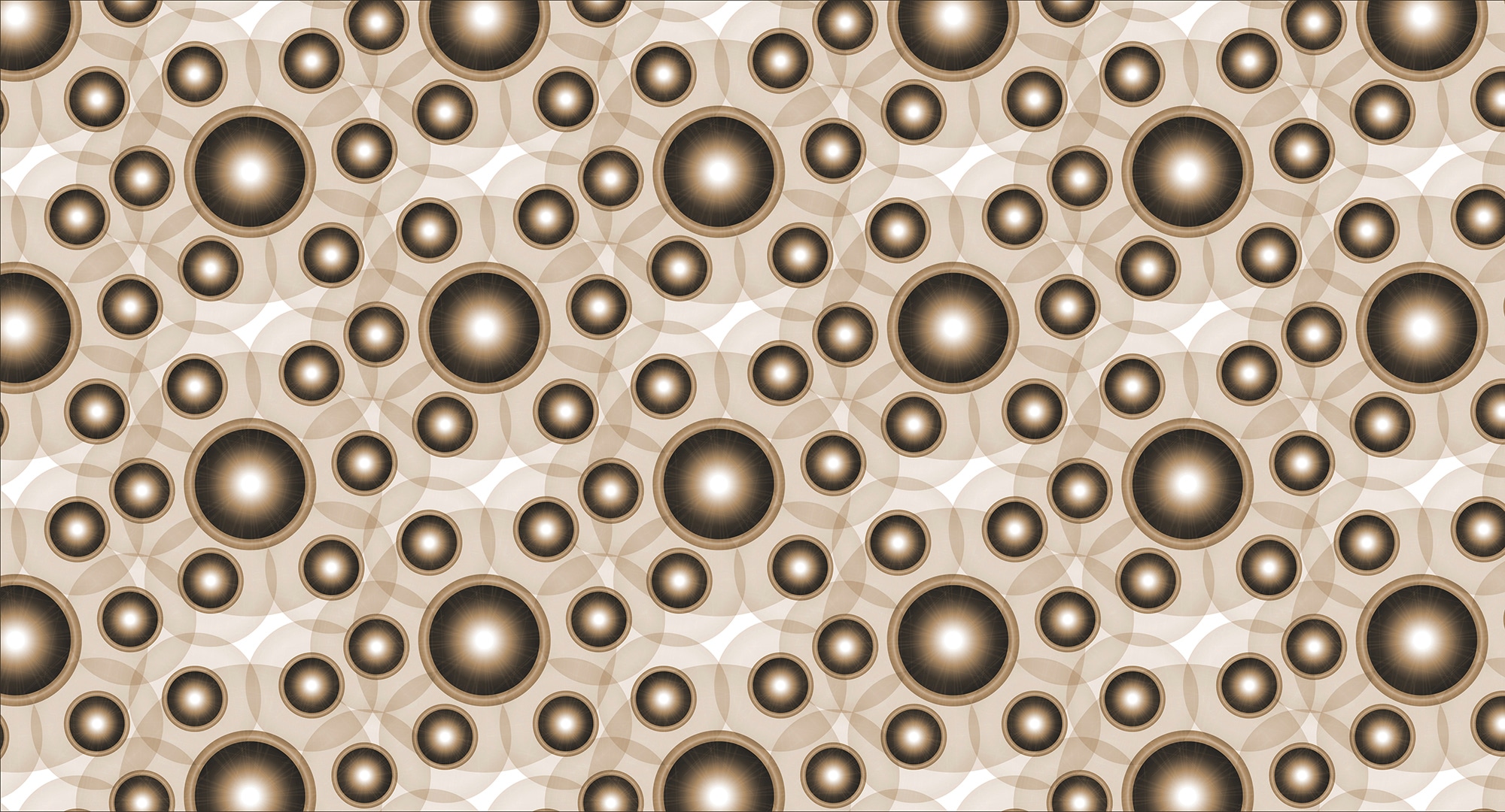 Architects Paper Fototapete "Atelier 47 Circle Artwork 1" Mit Punkten glatt Vlies, Wand, Schräge, Decke