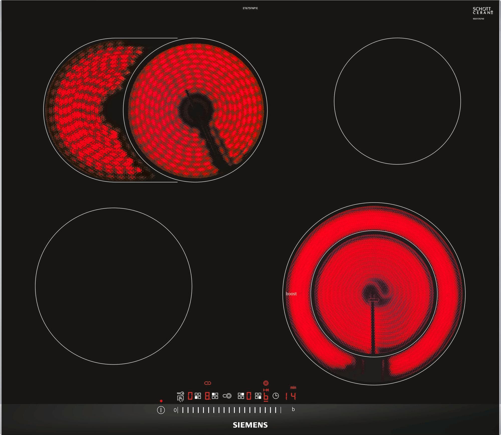 SIEMENS Elektro-Kochfeld von SCHOTT CERAN® »ET...