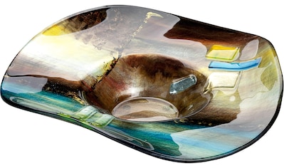 GILDE GLAS art Dekoschale »Campo«, (1 St.), aus Glas, Höhe ca. 13 cm kaufen