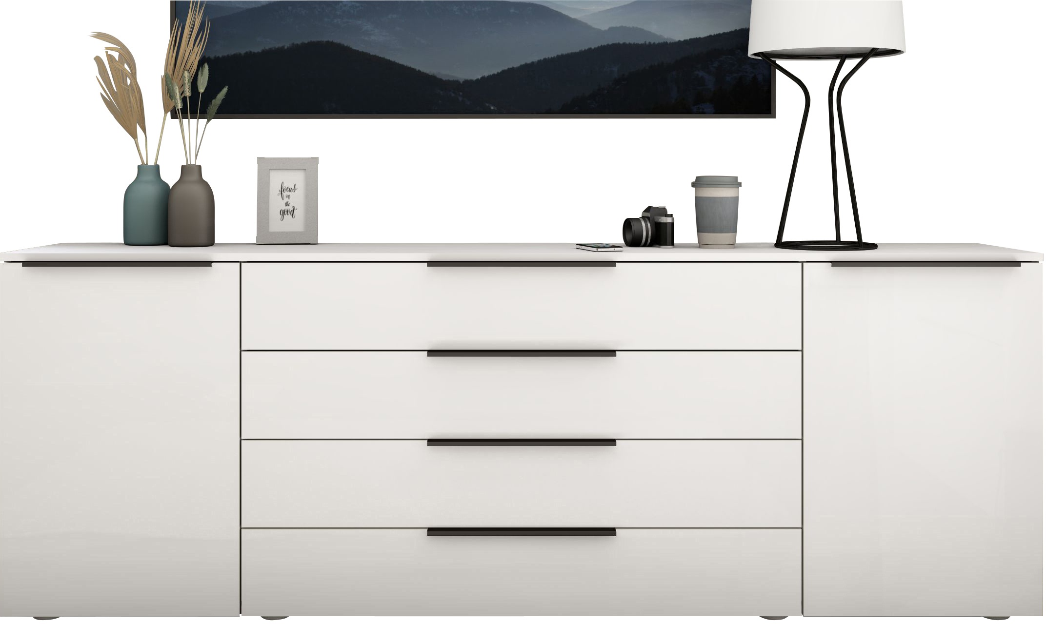 borchardt Möbel Sideboard "Tom, moderne Kommode mit Metallgriffen, 200cm br günstig online kaufen