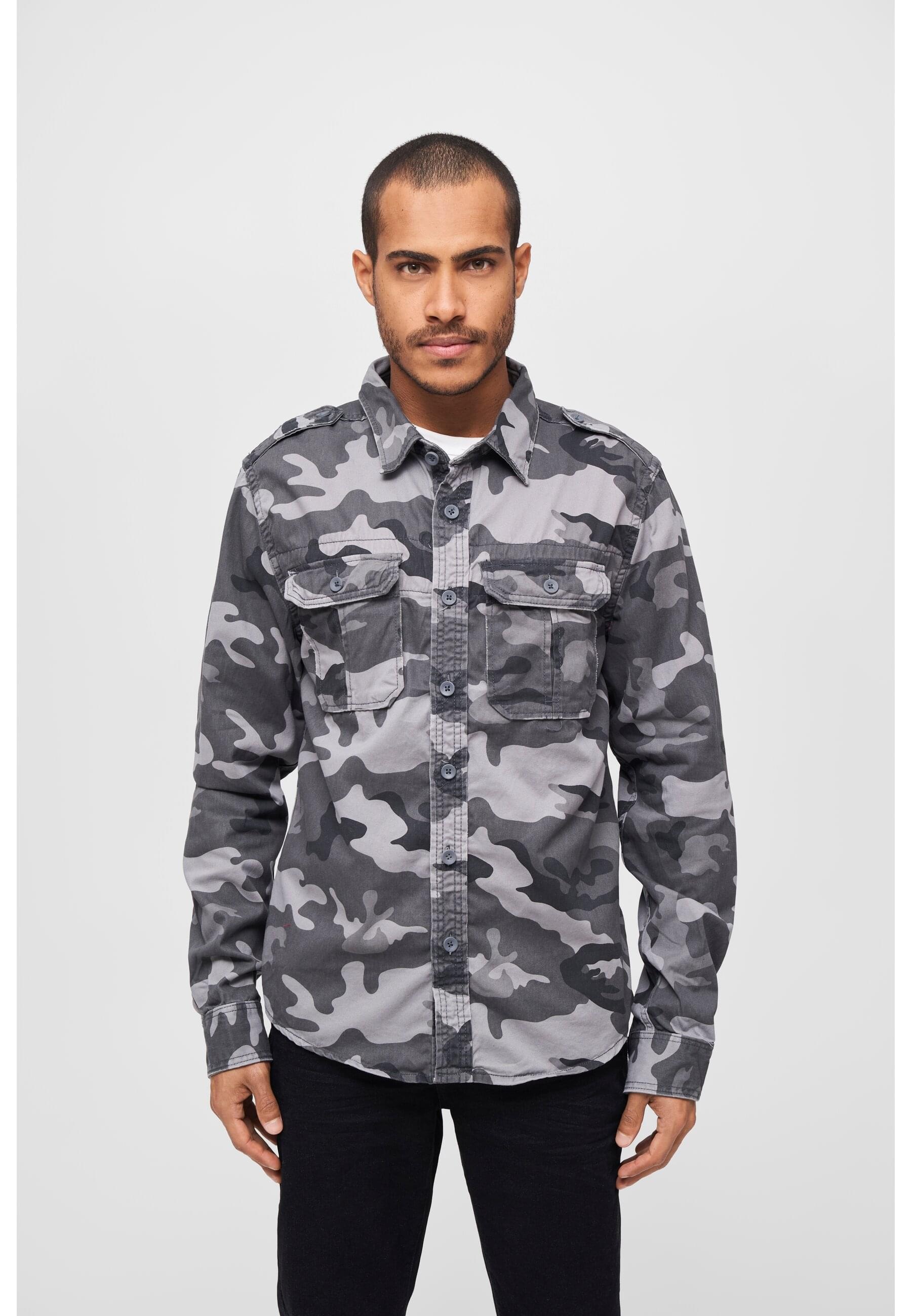 Brandit Langarmhemd »Brandit Herren Vintage Shirt«, (1 tlg.)