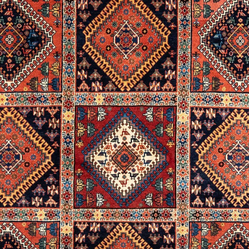 morgenland Wollteppich »Yalameh Medaillon Rosso scuro 148 x 59 cm«, rechteckig