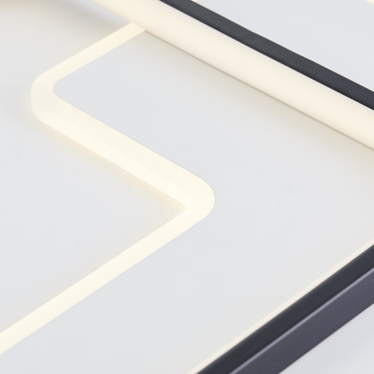Brilliant LED Deckenleuchte »Barden«, 1 flammig, 90 x 60 cm, dimmbar, CCT, 7100 lm, Fernbedienung, Memory, weiß/schwarz