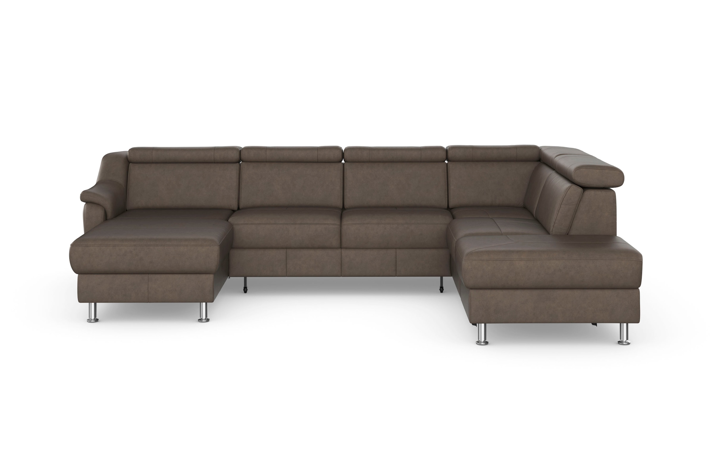 sit&more Wohnlandschaft "Freetown U-Form" Kopfteilverstellung und Federkern günstig online kaufen