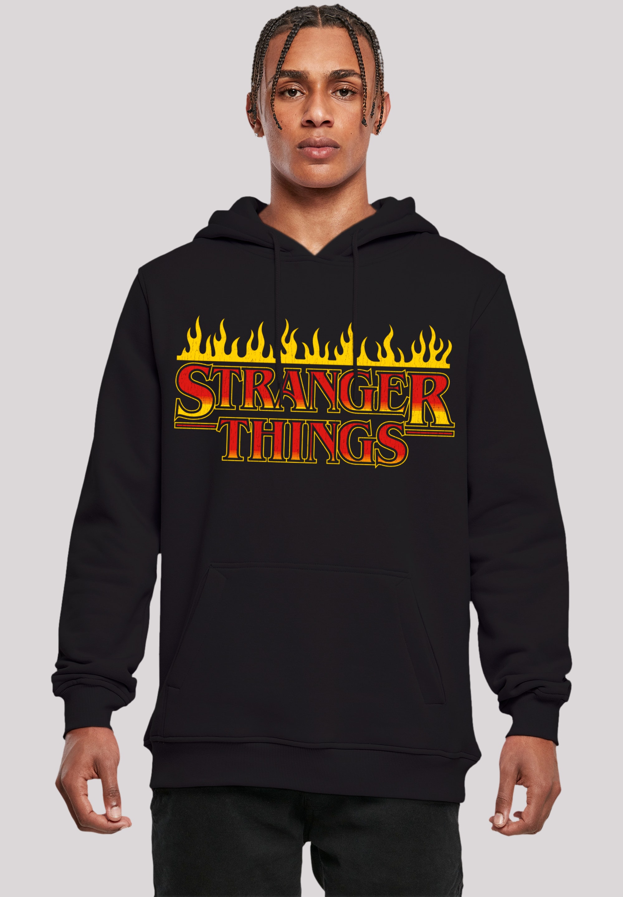 F4NT4STIC Kapuzenpullover "Stranger Things Fire Logo Men Netflix TV Series", Premium Qualität