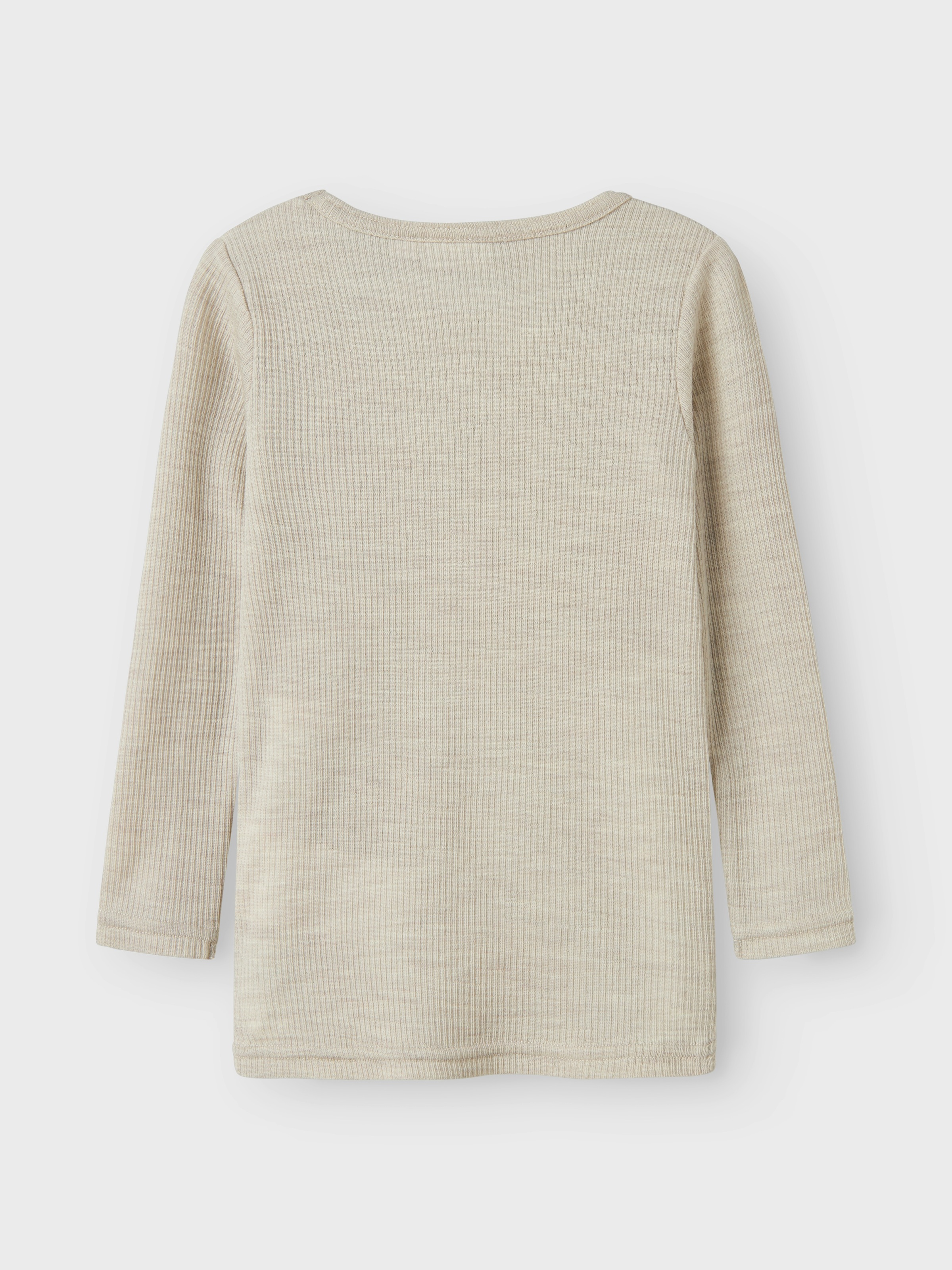 Name It Langarmshirt »NMNWAX WOOL RIB LS TOP NOOS«, aus reiner Merinowolle
