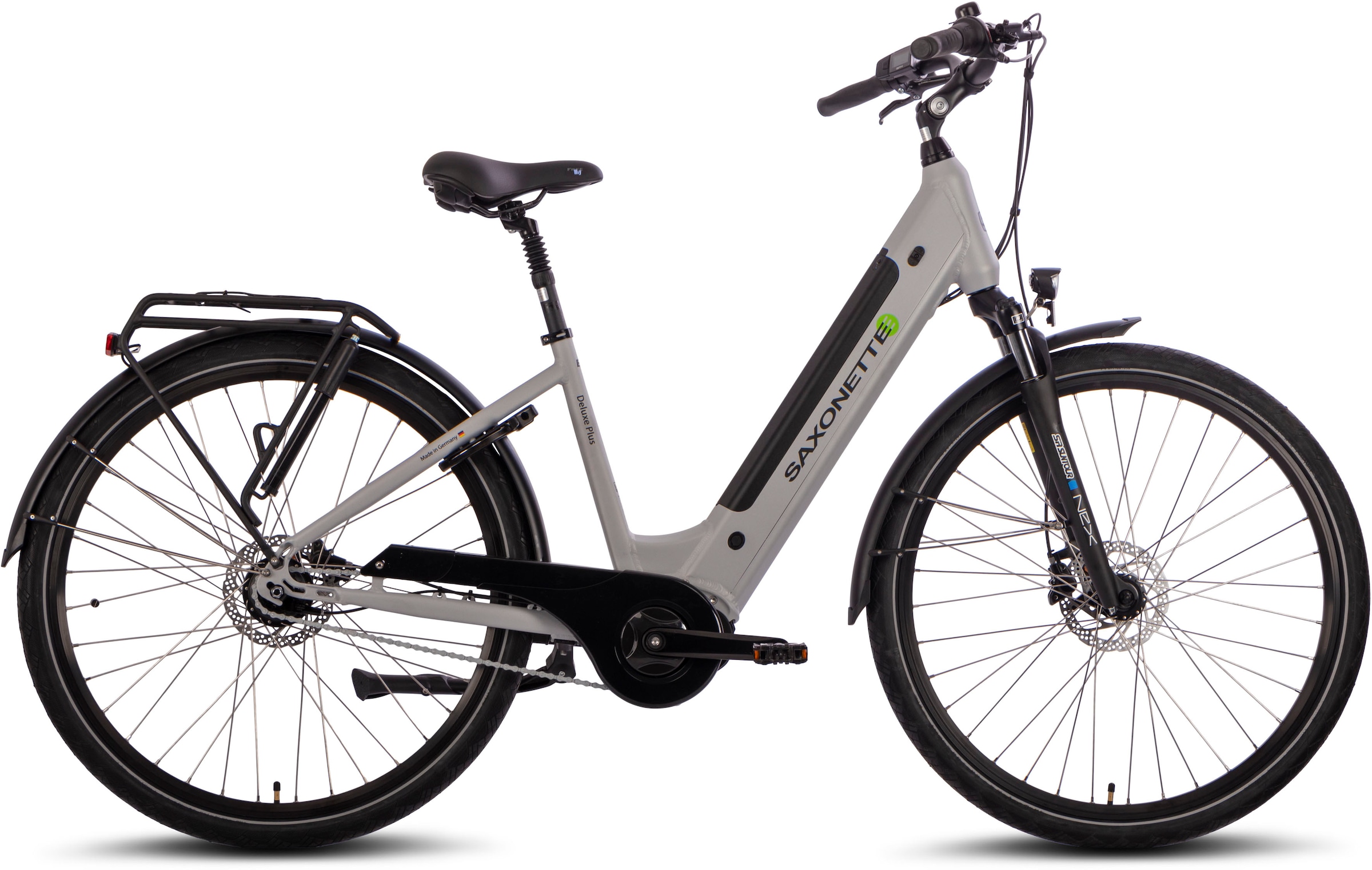 SAXONETTE E-Bike »SAXONETTE Deluxe Plus«, W Mittelmotor | 250 Nexus, auf 7 BAUR Gang, Rechnung bestellen online Shimano