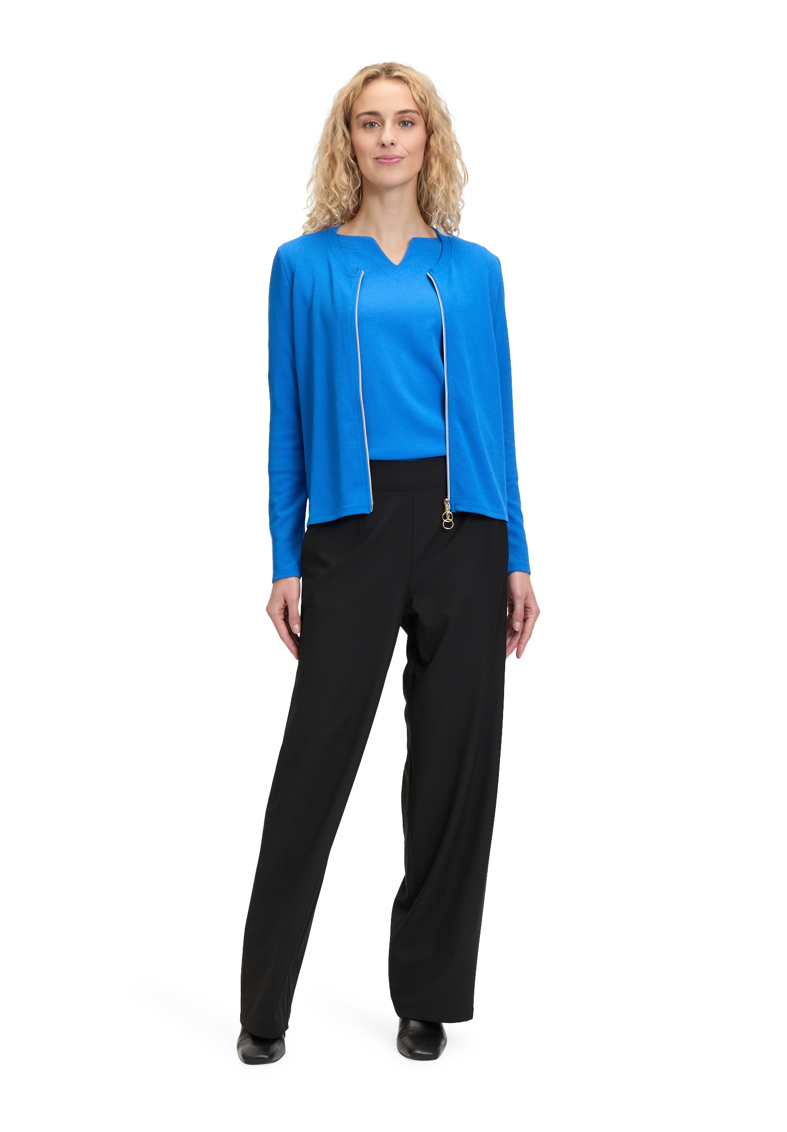 Betty Barclay Sweatjacke »Betty Barclay Shirtjacke mit Reißverschluss«, Struktur