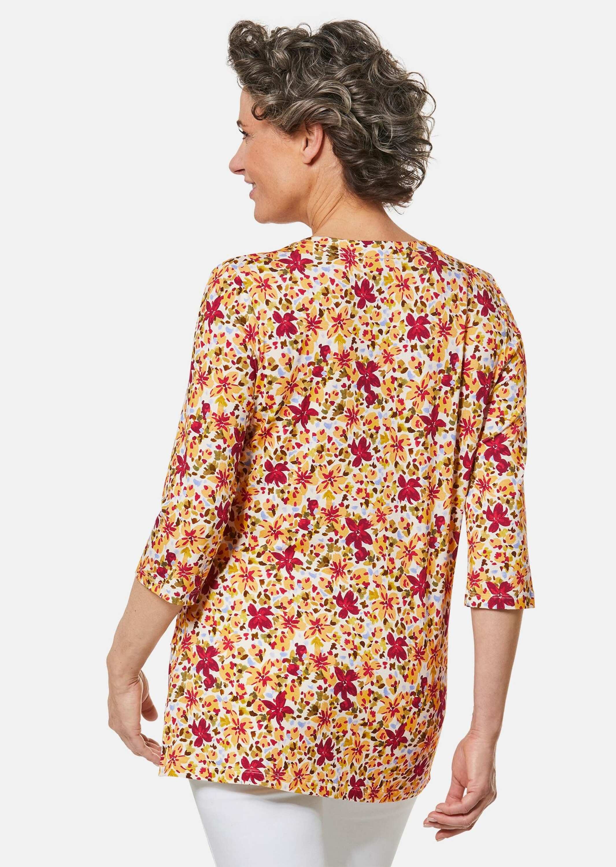 GOLDNER Print-Shirt »Drucktunika-Shirt Figurschmeichelndes Drucktunika-Shirt«