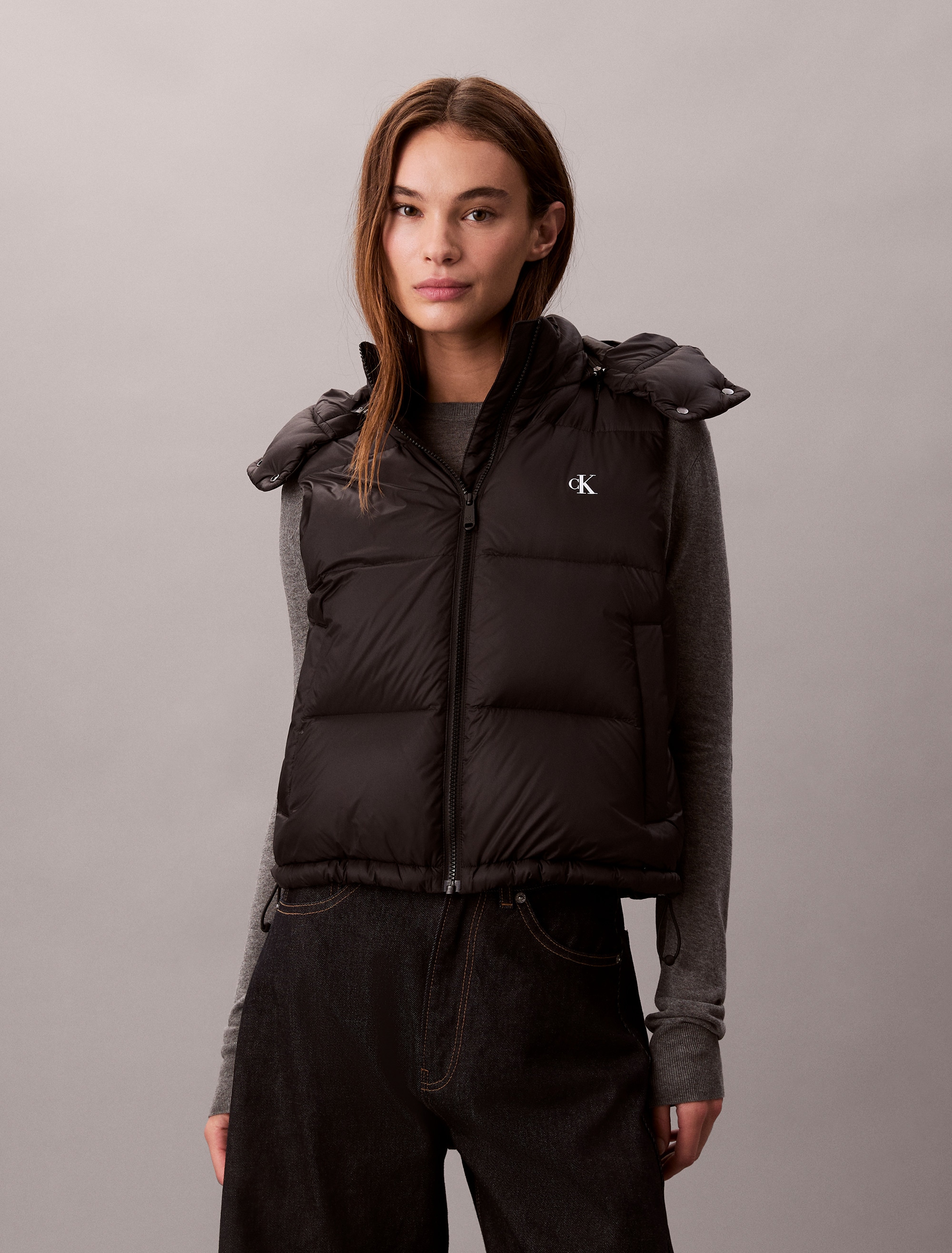 Calvin Klein Jeans Steppweste "ESSENTIAL MIDWEIGHT PUFFER VEST", mit abnehm günstig online kaufen