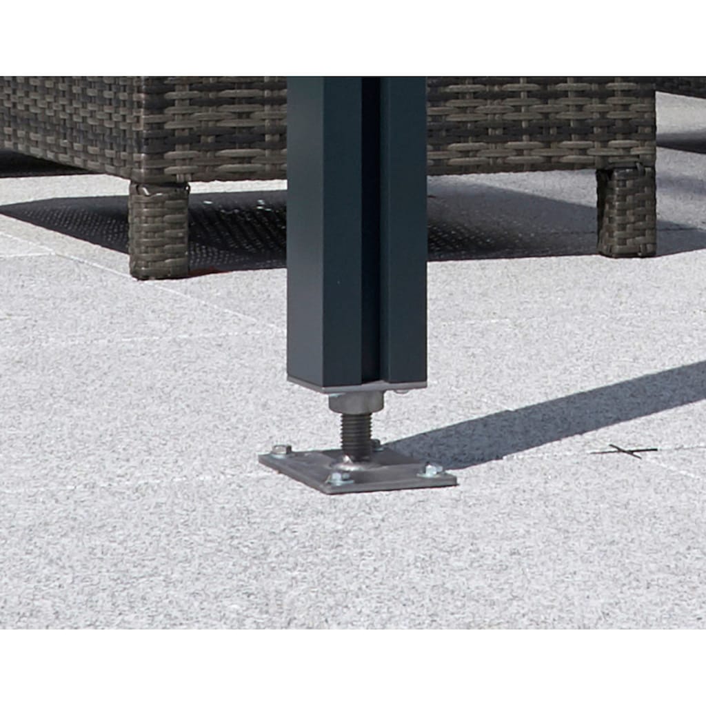 GUTTA Terrassendach »Premium«, BxT: 410x406 cm, Dach Polycarbonat bronce