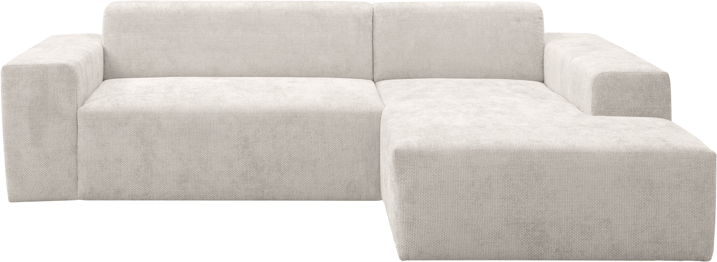 WERK2 Ecksofa »Zeus-L modern und zeitlos, Breite 253cm, bequemes Sofa«, Curvy Trend Ecksofa mit urbaner Optik