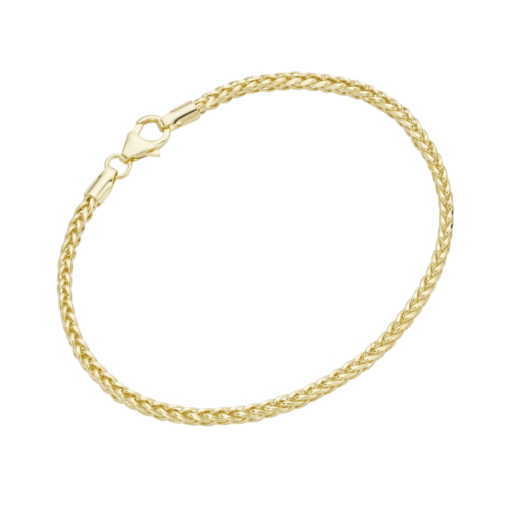 Luigi Merano Armband »in Zopfketten-Muster, Gold 585«