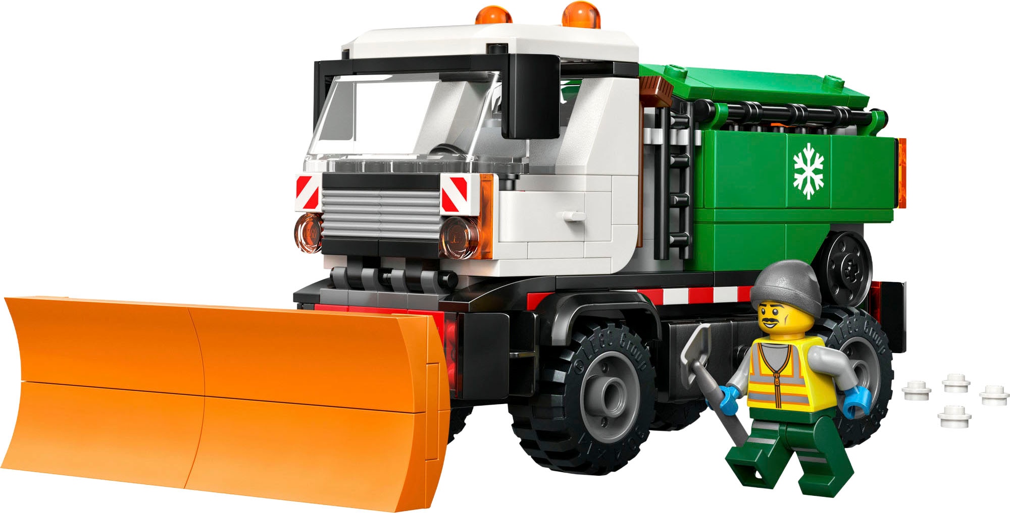 LEGO® Konstruktionsspielsteine »Schneepflug (60490), LEGO City« Made in Europe