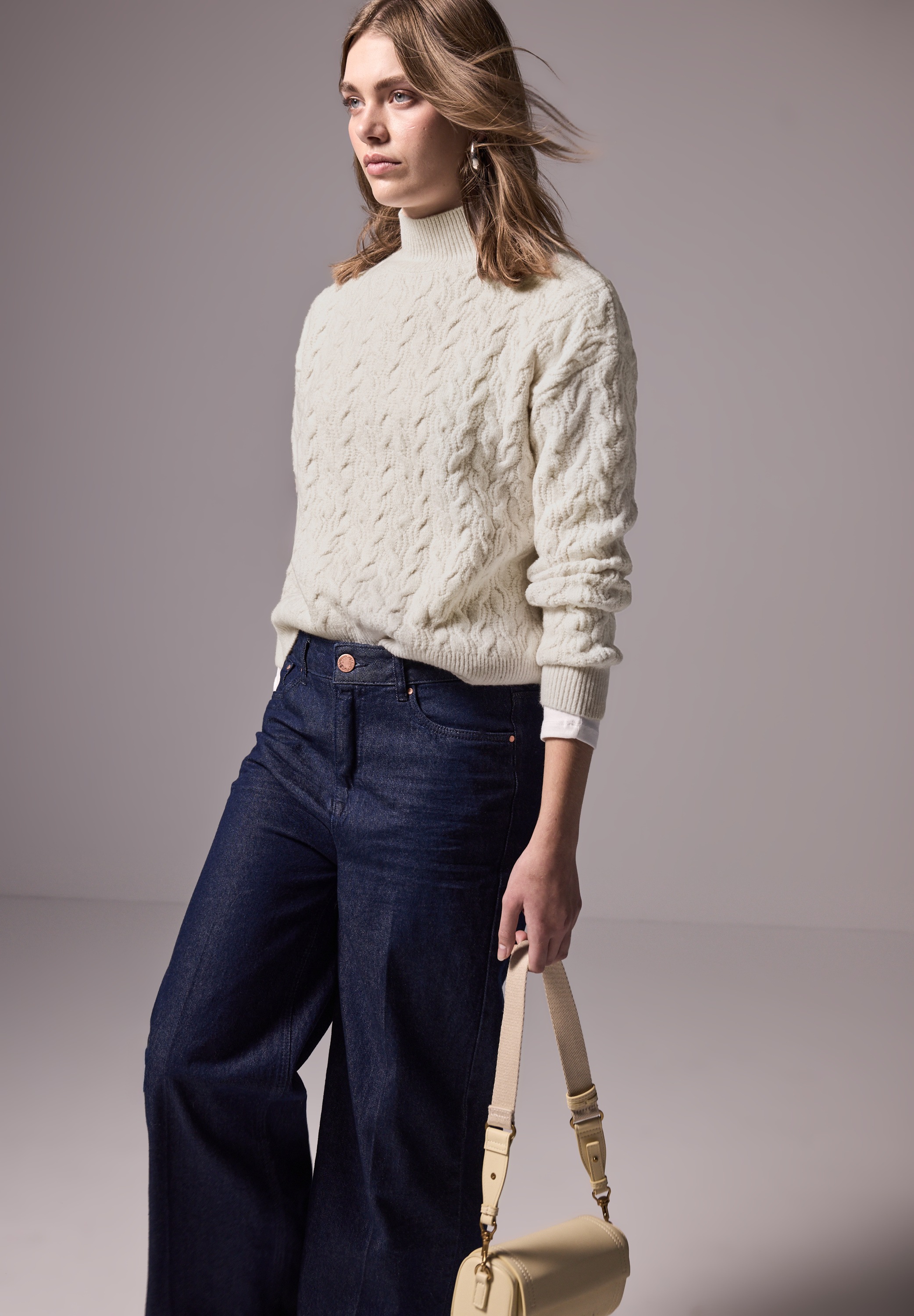 STREET ONE STUDIO Strickpullover aus softem Materialmix