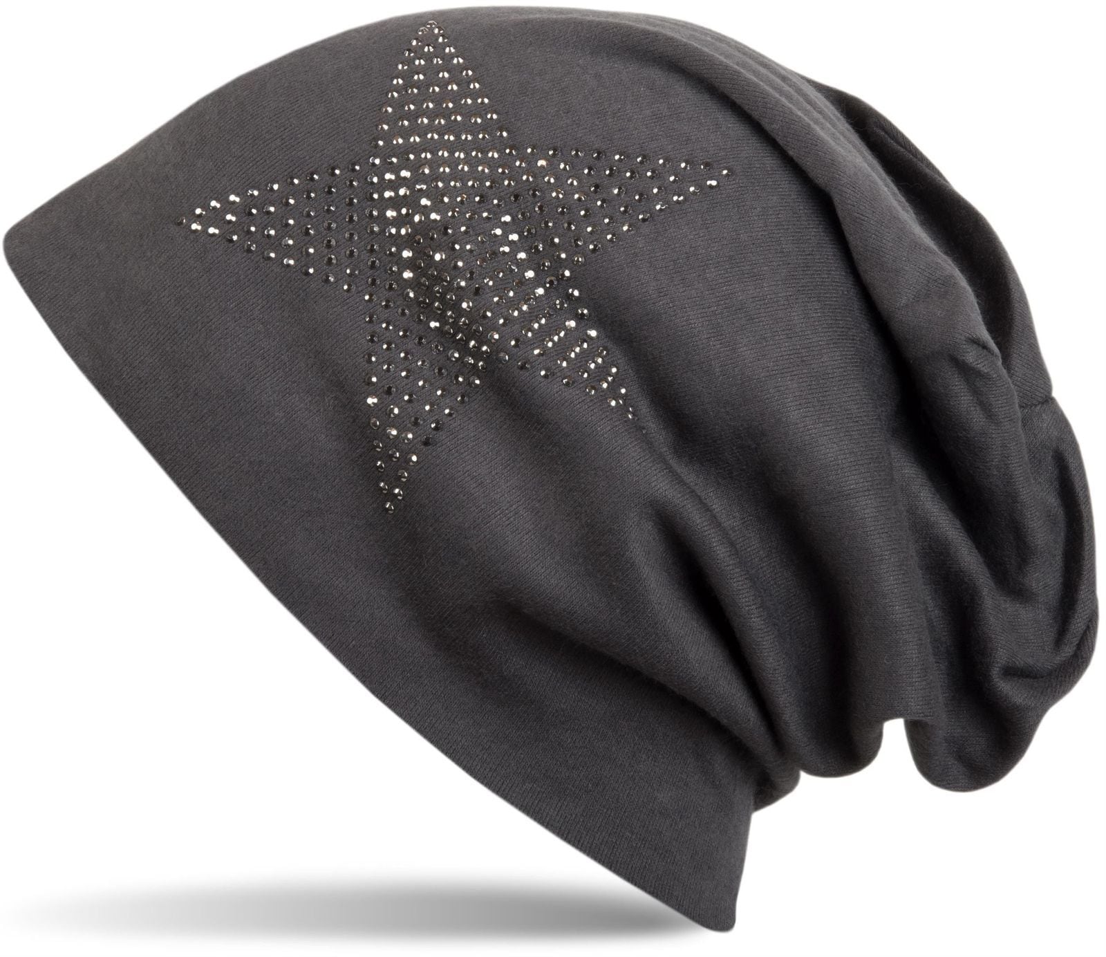 styleBREAKER Beanie "Warme Beanie Mütze mit Strass Stern" 1 Stk.