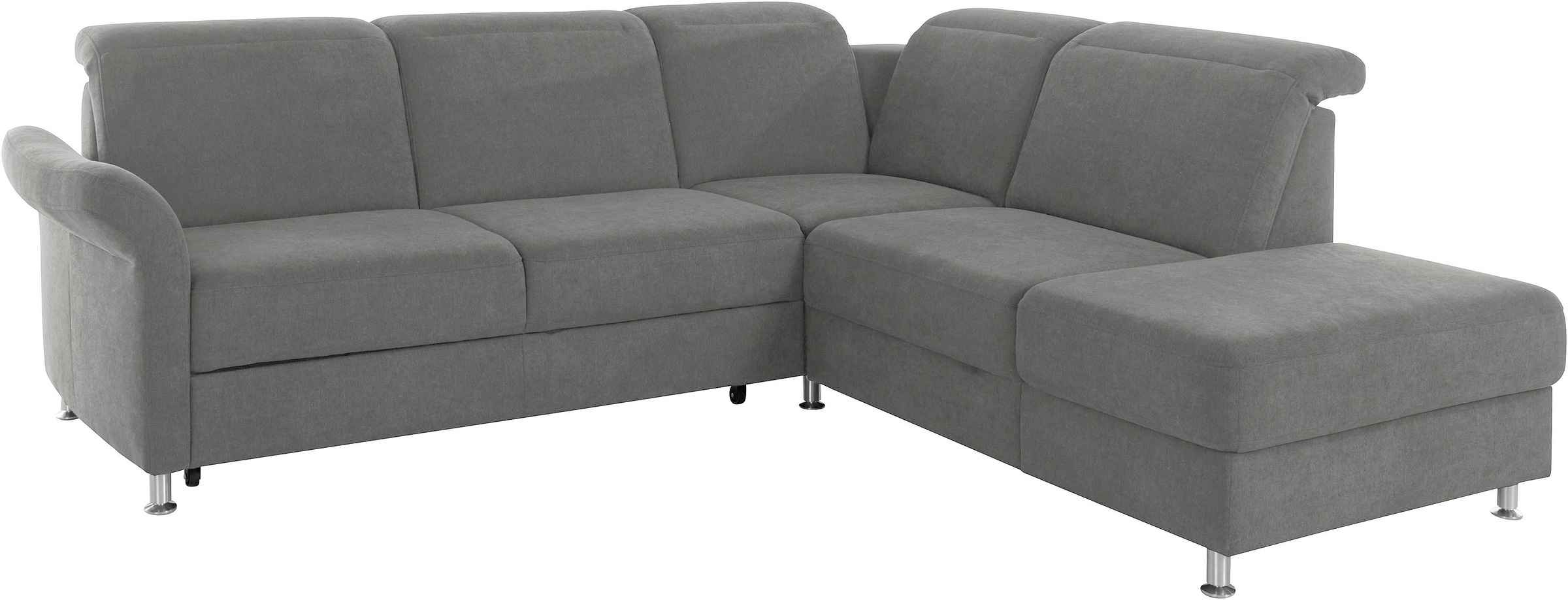 sit&more Ecksofa »Darwin L-Form«, inklusive Federkern, wahlweise mit Kopfteilverstellung, Bettfunktion