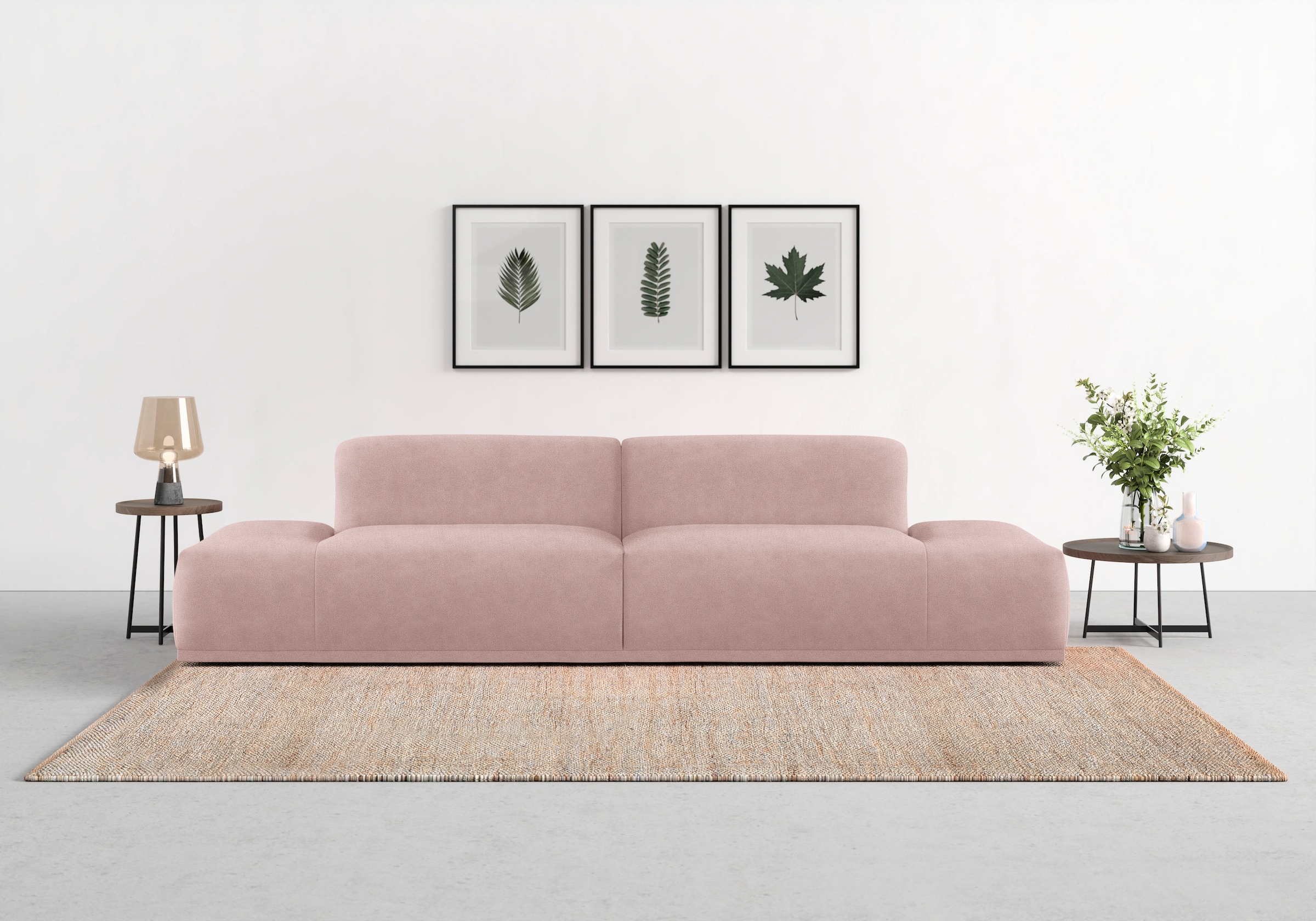 TRENDMANUFAKTUR Big-Sofa "Braga, toller Sitzkomfort, Designsofa", in moderner Optik, mit hochwertigem Kaltschaum