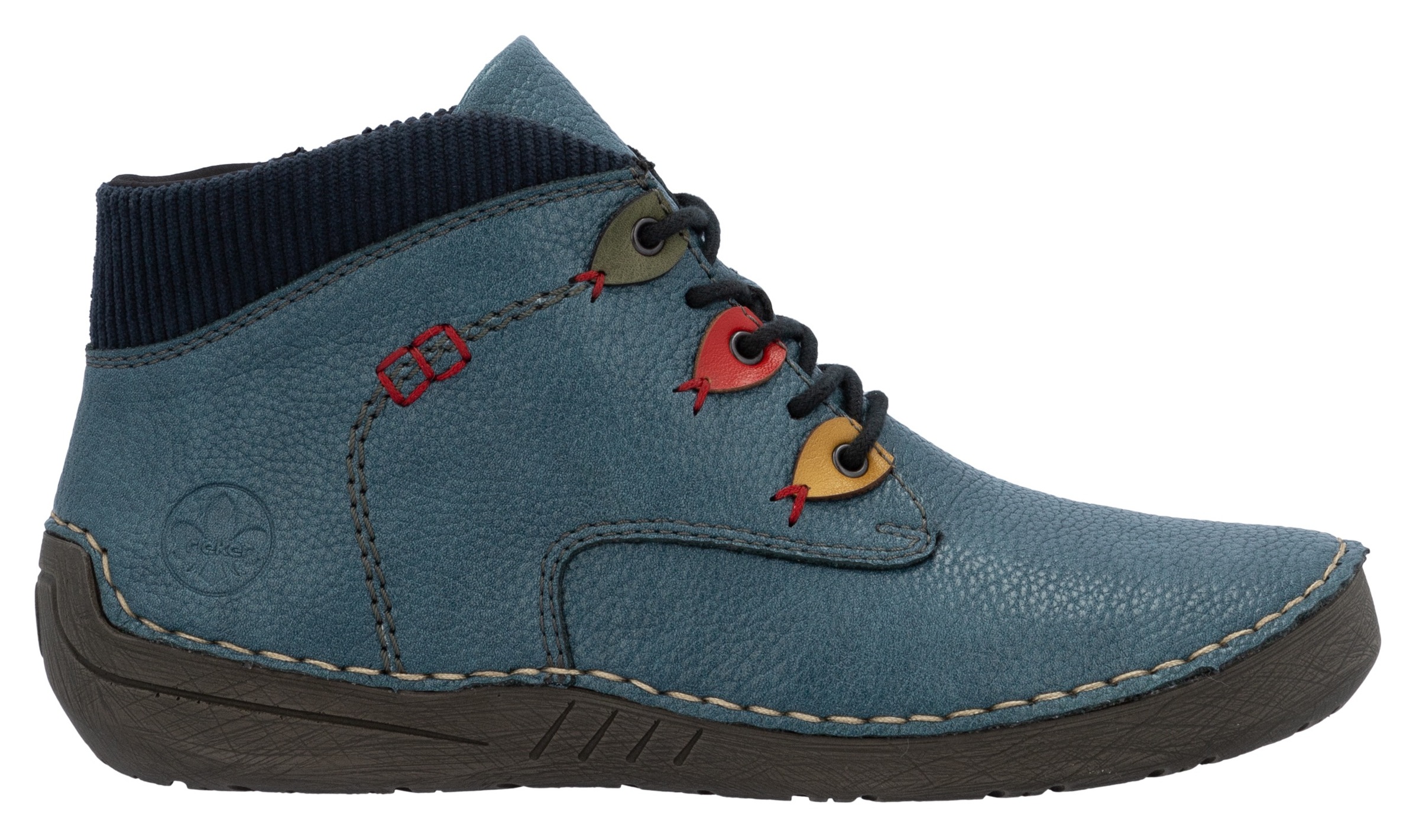 Rieker Schnürboots, Stiefelette, Casualboots, High Top Sneaker mit Innenreißverschluss