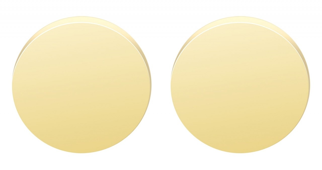 Paar Ohrhänger ADELIA´S "Damen Ohrstecker aus poliertem Edelstahl Ø 10 mm", silber, Ohrringe, Damen, Damen, Edelstahl 4