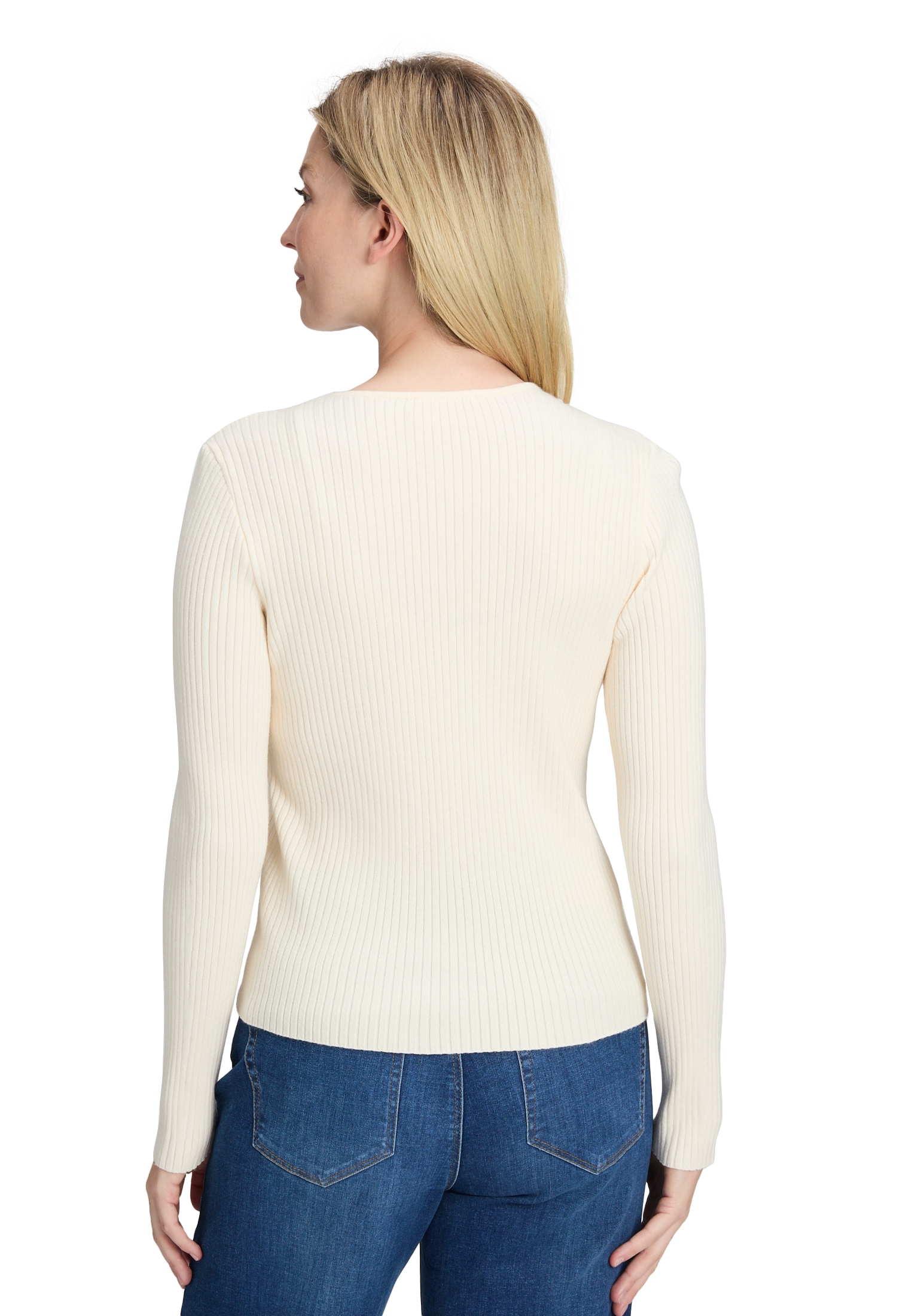 Betty Barclay Strickpullover »Damen Feinstrickpullover mit Rippenstruktur« 1 Stk. tlg.