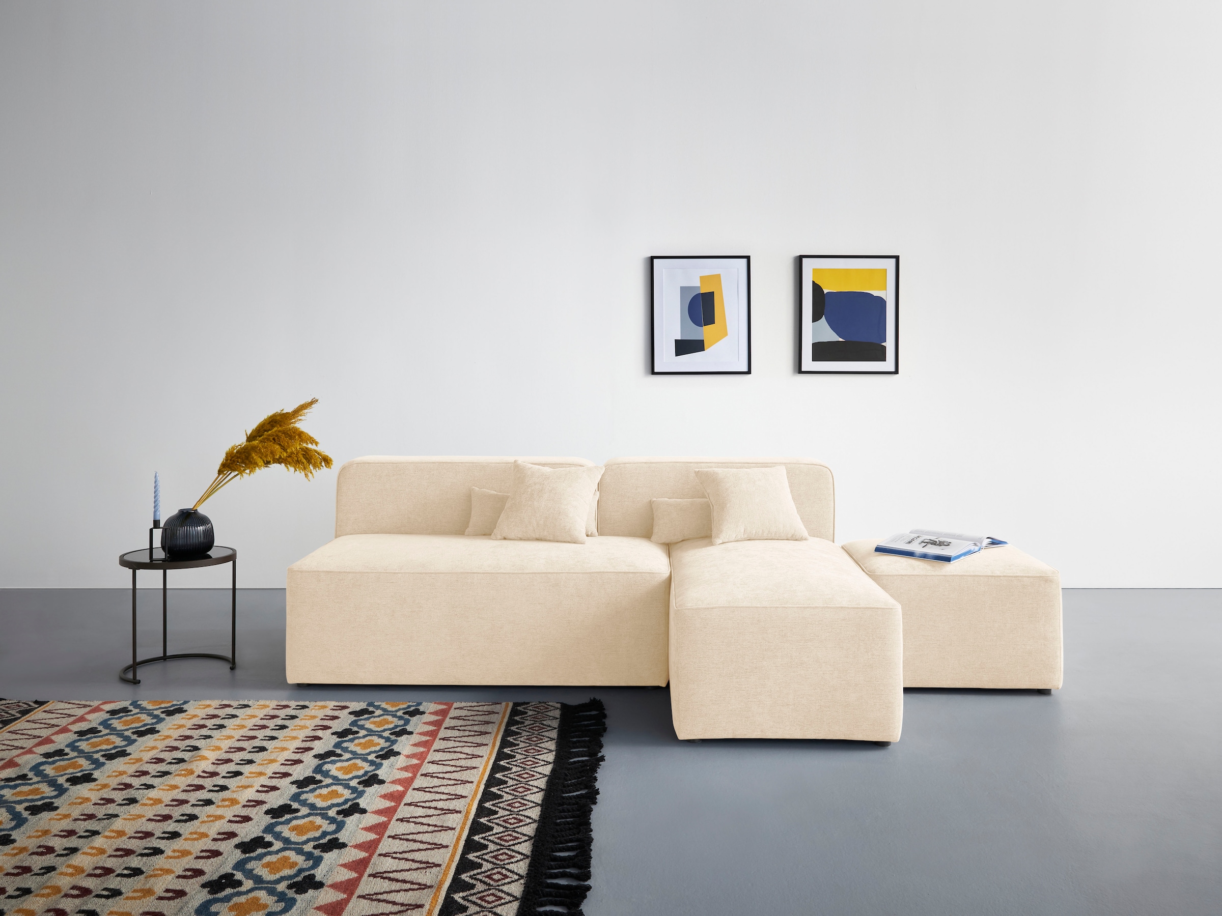 Home affaire Ecksofa "Sundstrup L-Form" Modulserie, individuelle Zusammenstellung