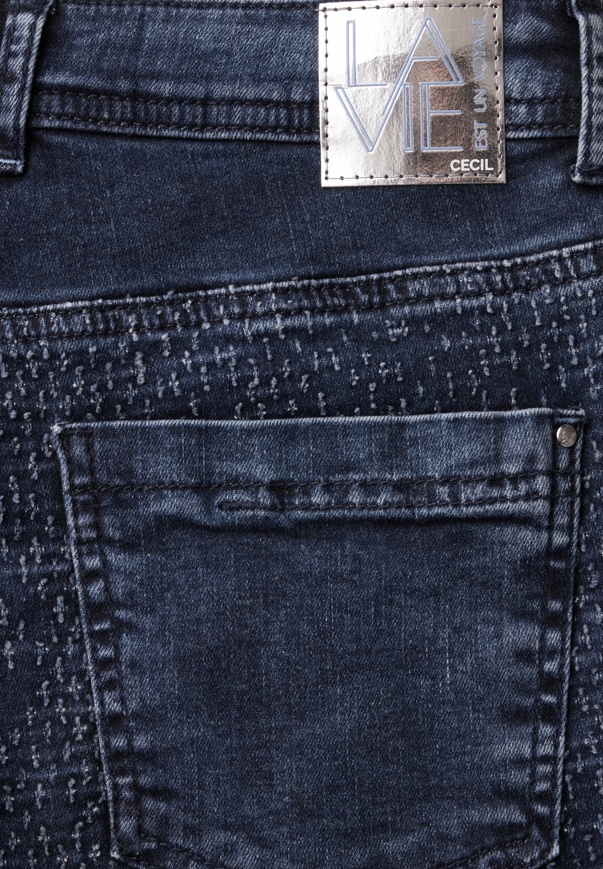 Cecil Gerade Jeans, High Waist