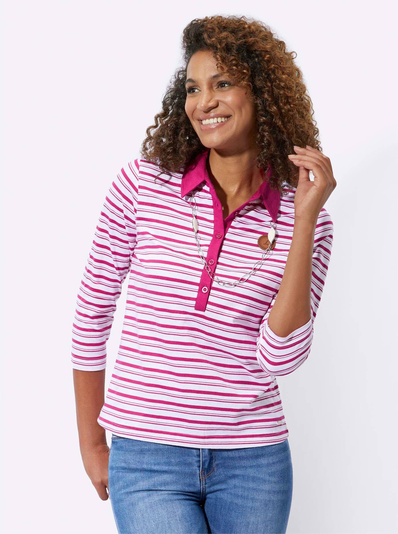 Casual Looks Poloshirt "Poloshirt" 1 Stk. tlg. günstig online kaufen