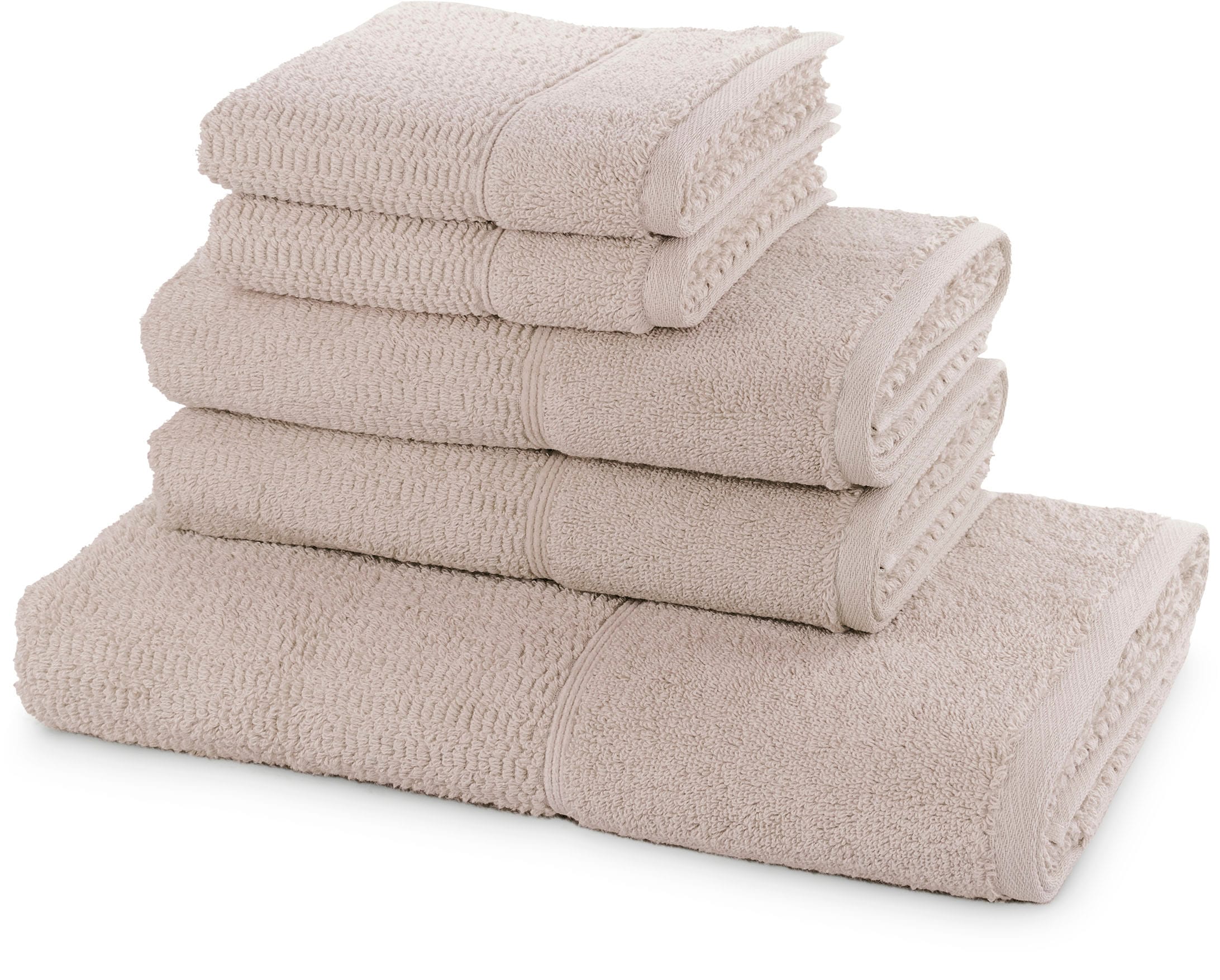 Möve for frottana Handtuch Set "Pearl" 5tlg.-Set 2xGästehandtuch 30/50,2xHa günstig online kaufen