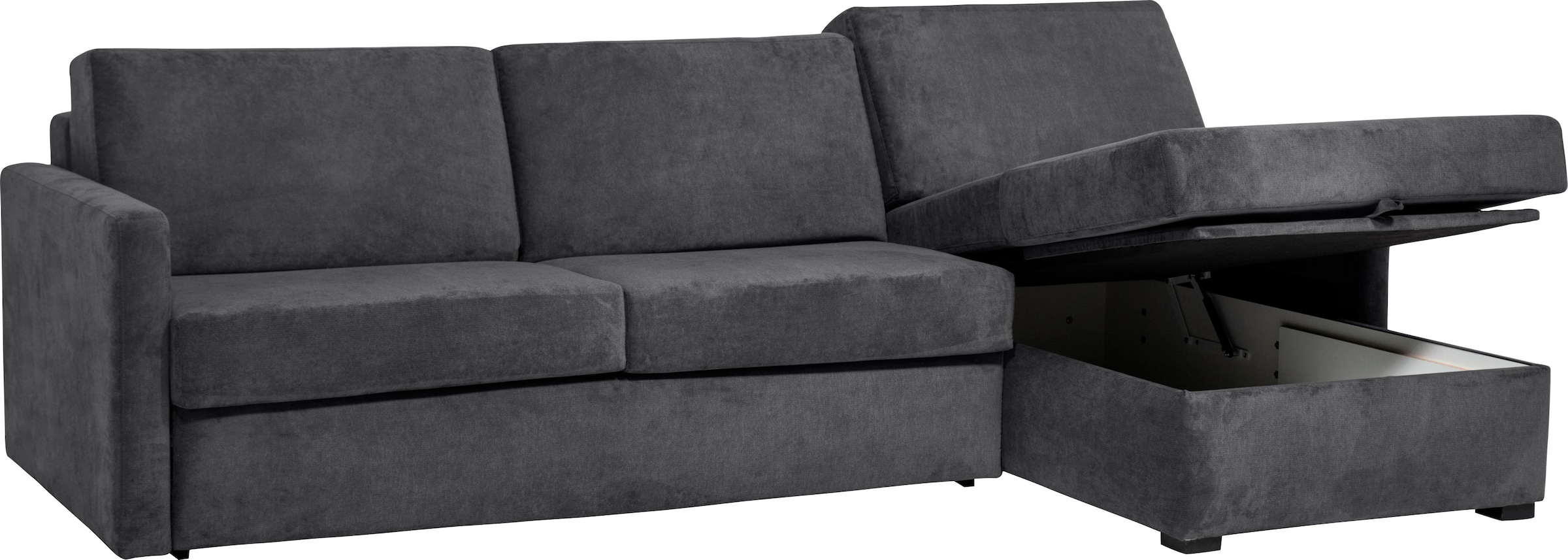 Places of Style Schlafsofa »GOLDPOINT Ecksofa 264 cm, Liegefläche (140/200cm), L-Form,«, Bettfunktion, Bonell-Federkernmatratze und Dauerschläfer-Funktion